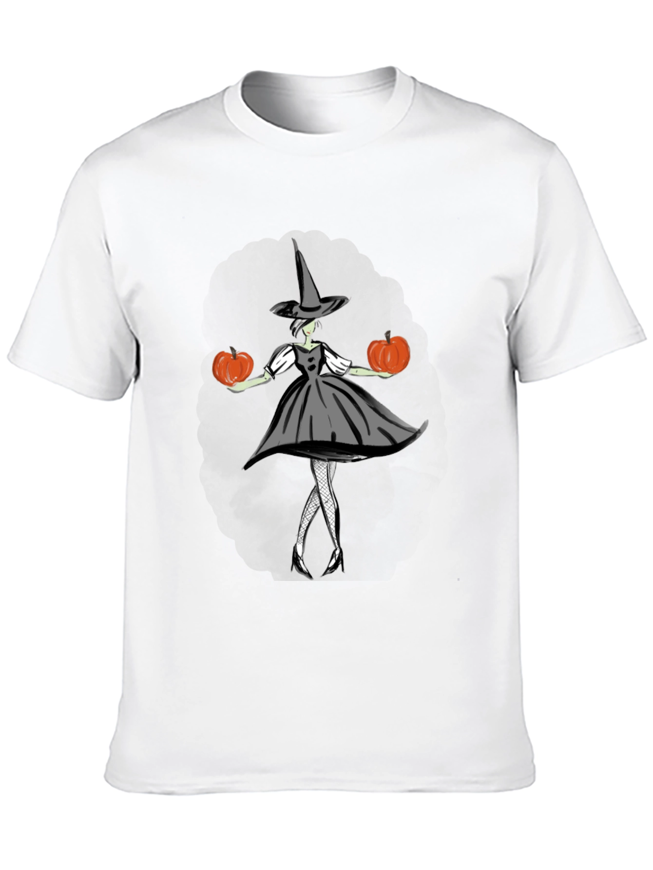 Halloween Witch T-Shirt - Pumpkin Design