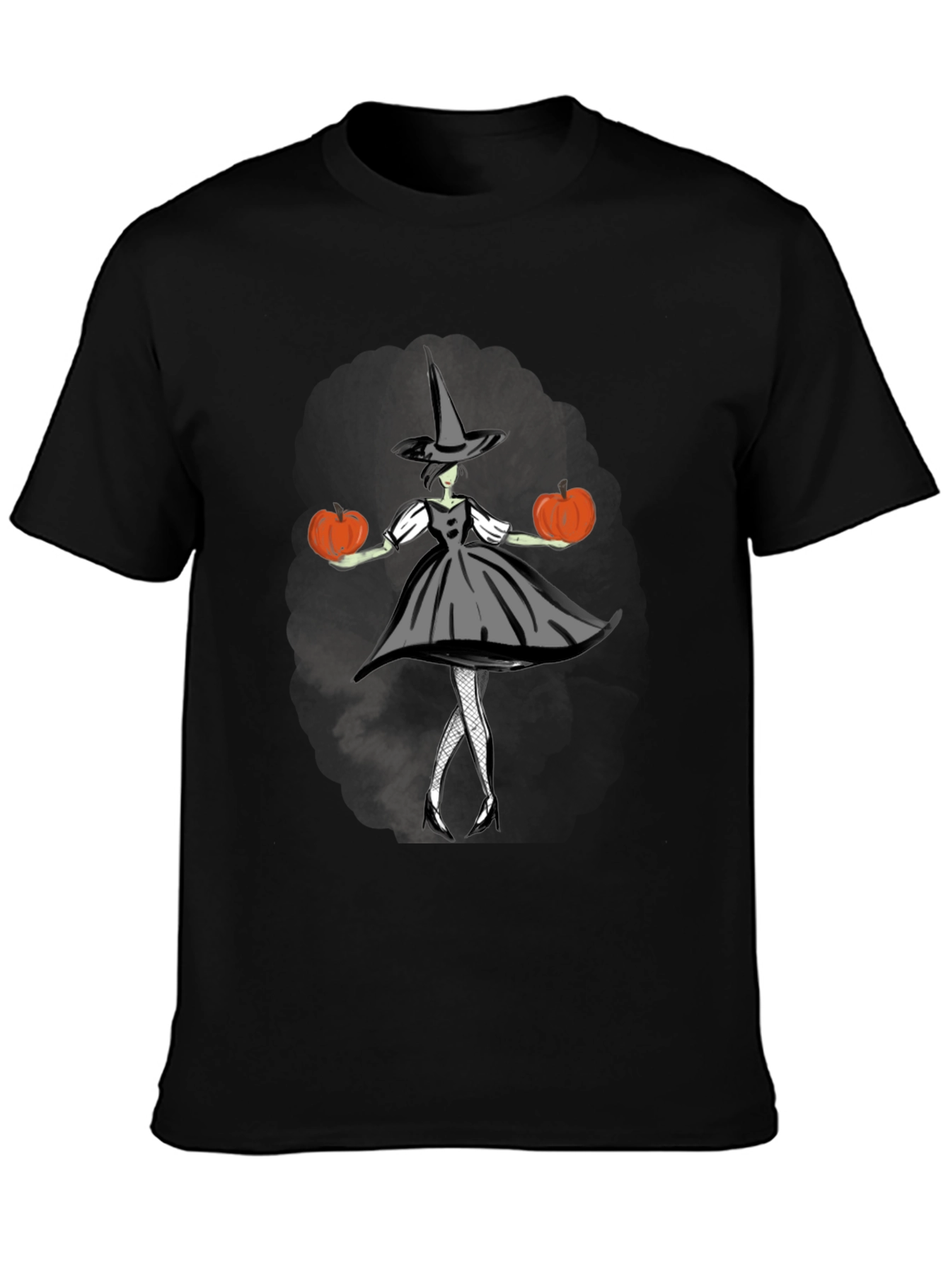 Halloween Witch T-Shirt - Pumpkin Design