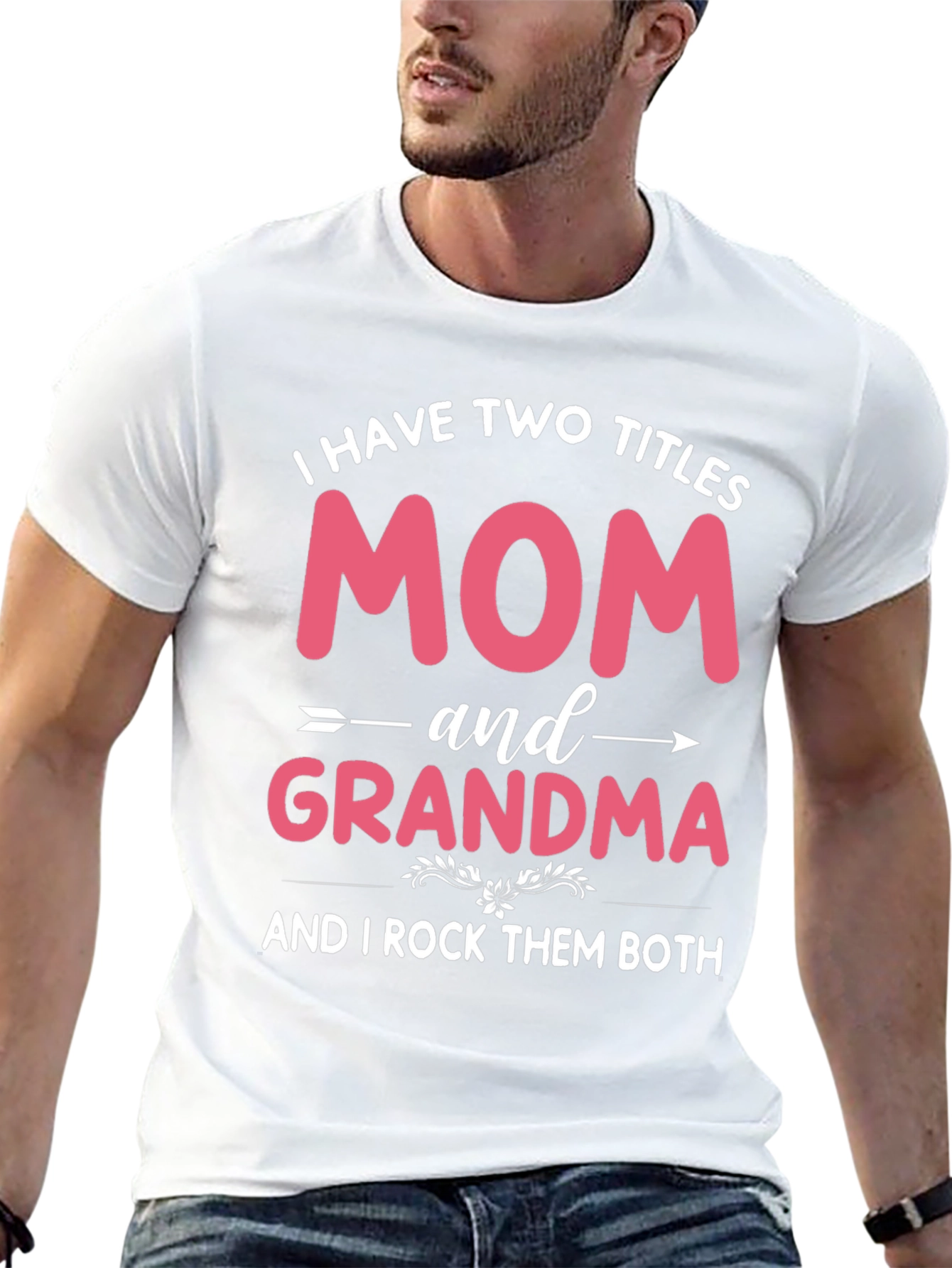 Mom and Grandma T-Shirt - I Rock Them Both