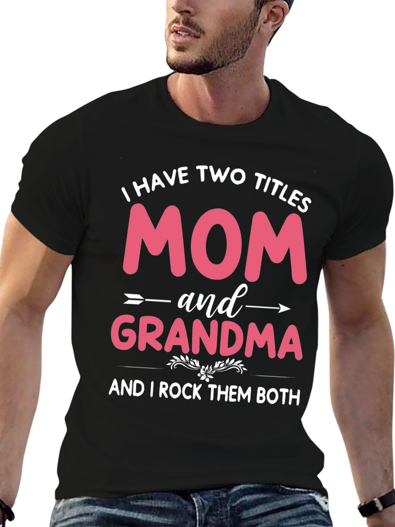 Mom and Grandma T-Shirt - I Rock Them Both