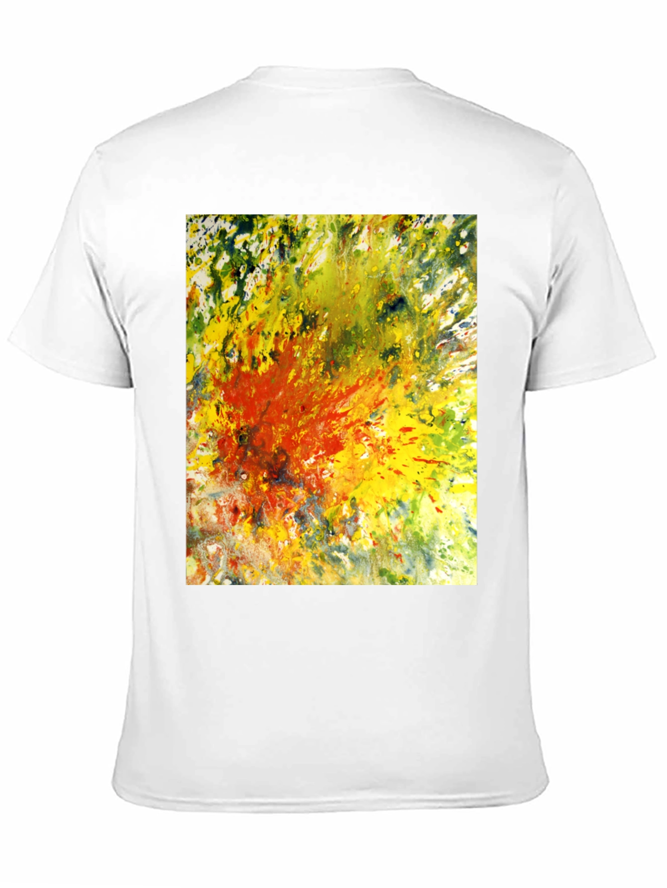 Abstract Art Graphic Tee - Black