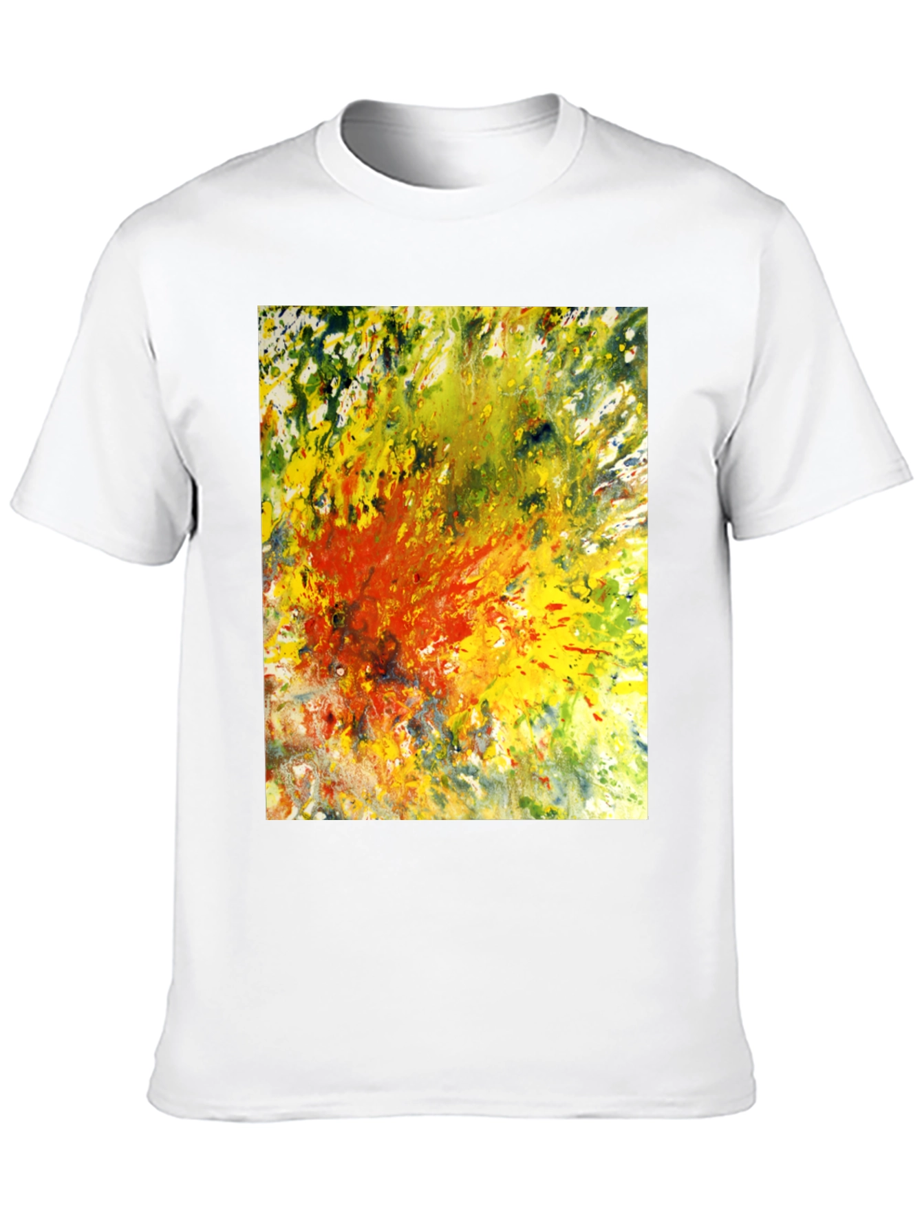Abstract Art Graphic Tee - Black