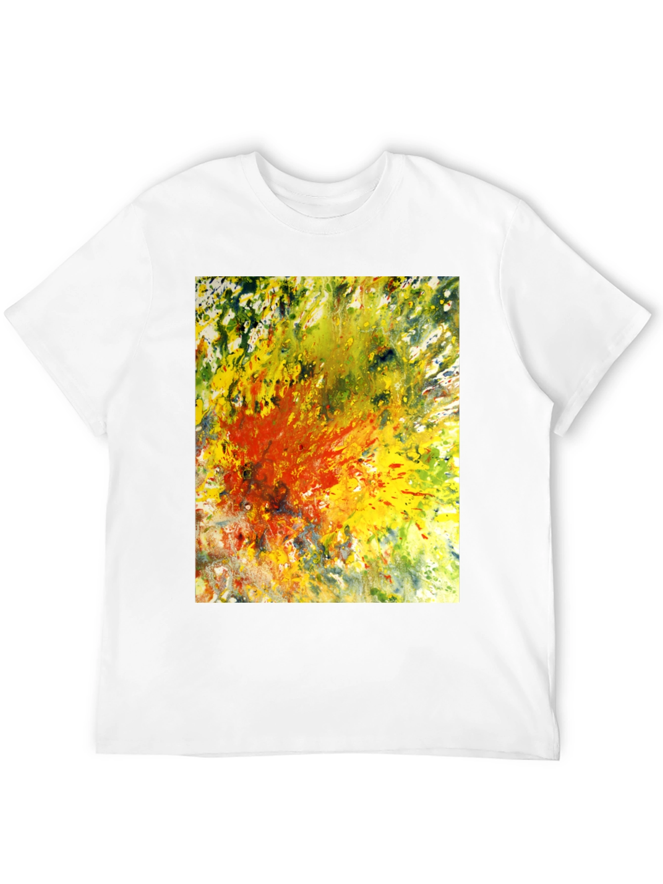 Abstract Art Graphic Tee - Black