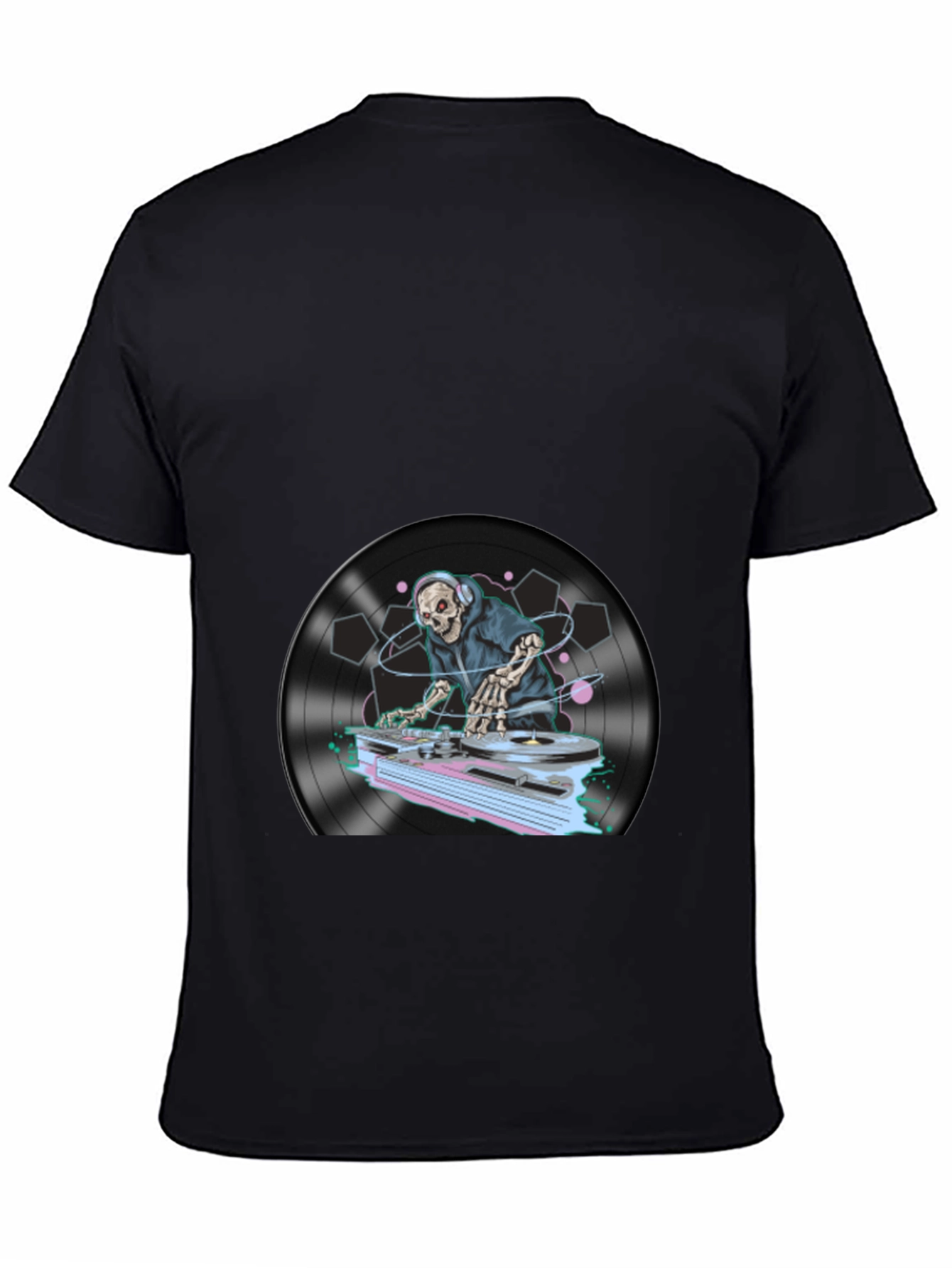 DJ Skeleton Graphic T-Shirt