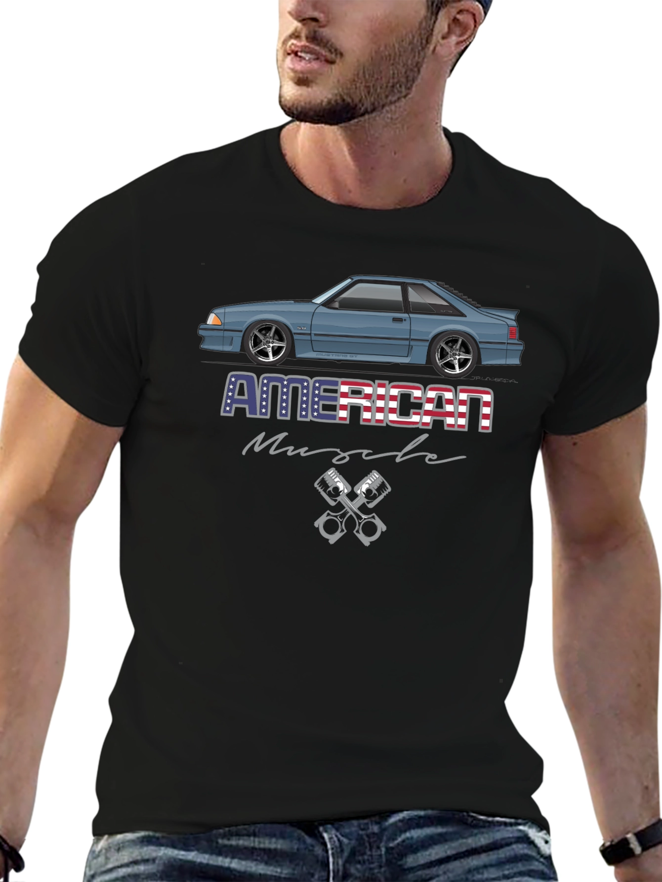 American Muscle Car Graphic T-Shirt