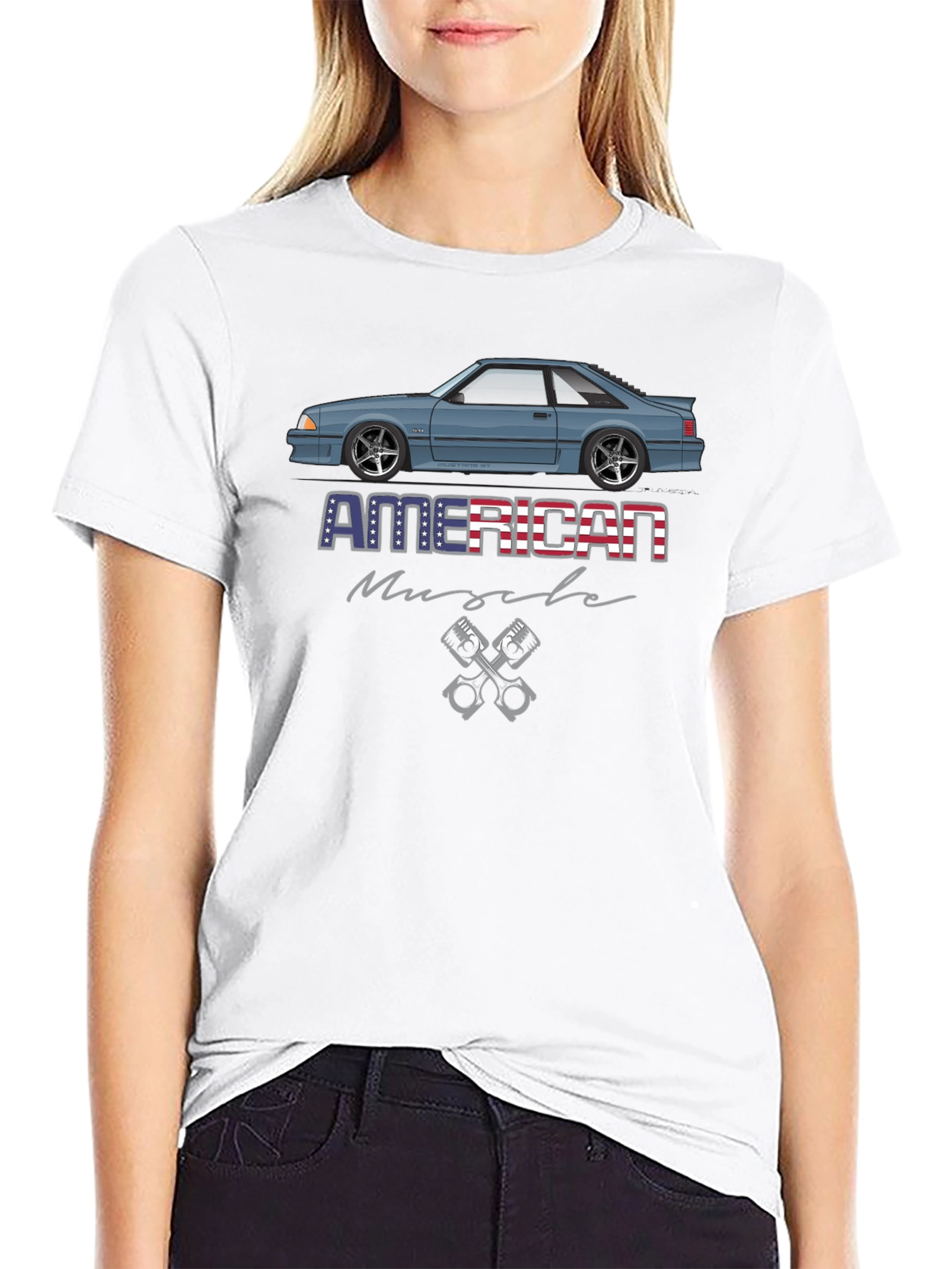 American Muscle Car Graphic T-Shirt