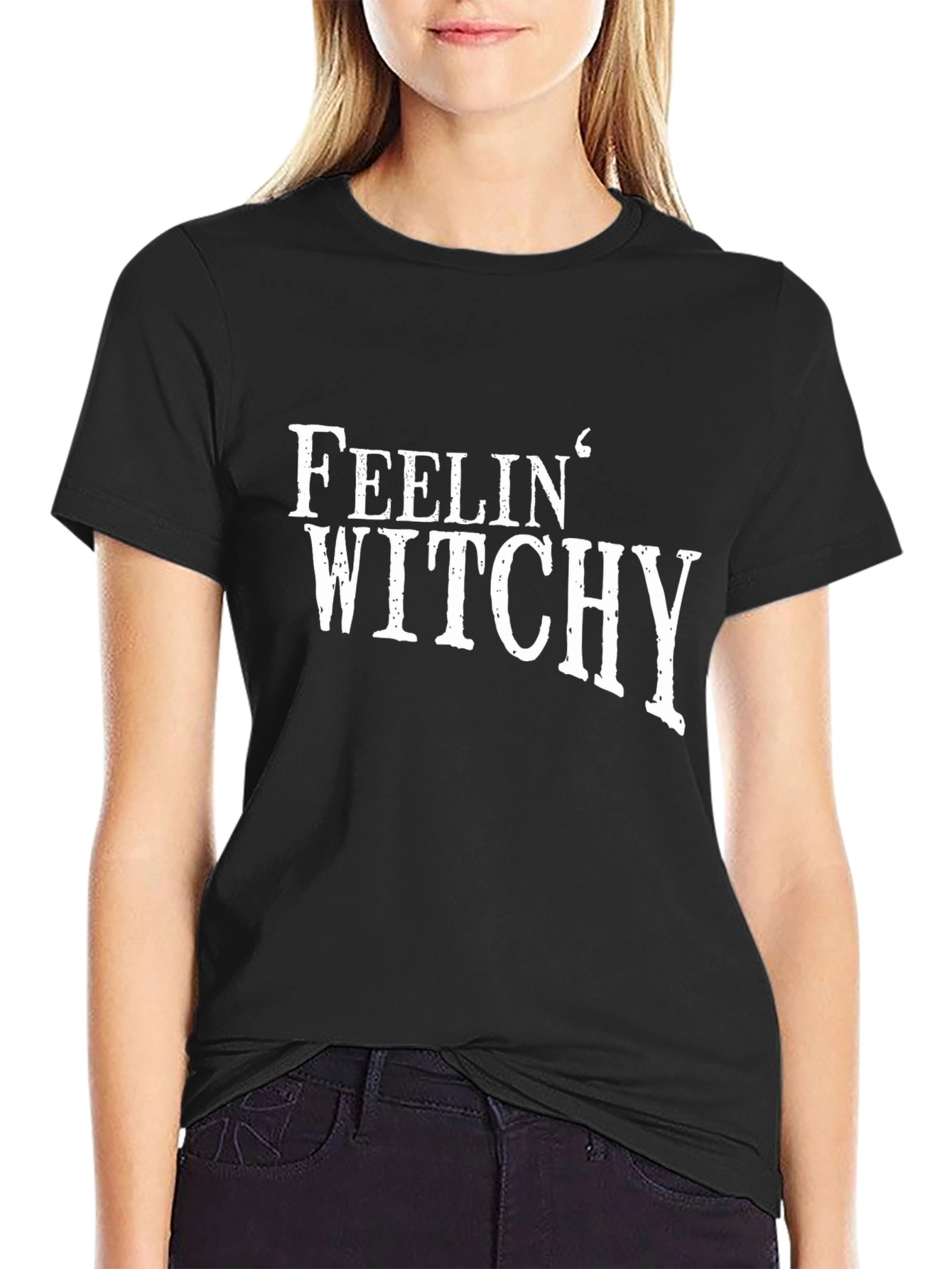 Feelin Witchy Graphic Tee - Halloween T-Shirt