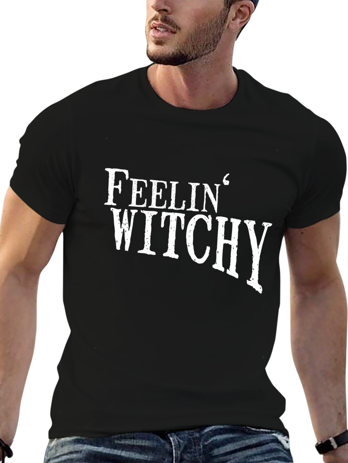 Feelin Witchy Graphic Tee - Halloween T-Shirt
