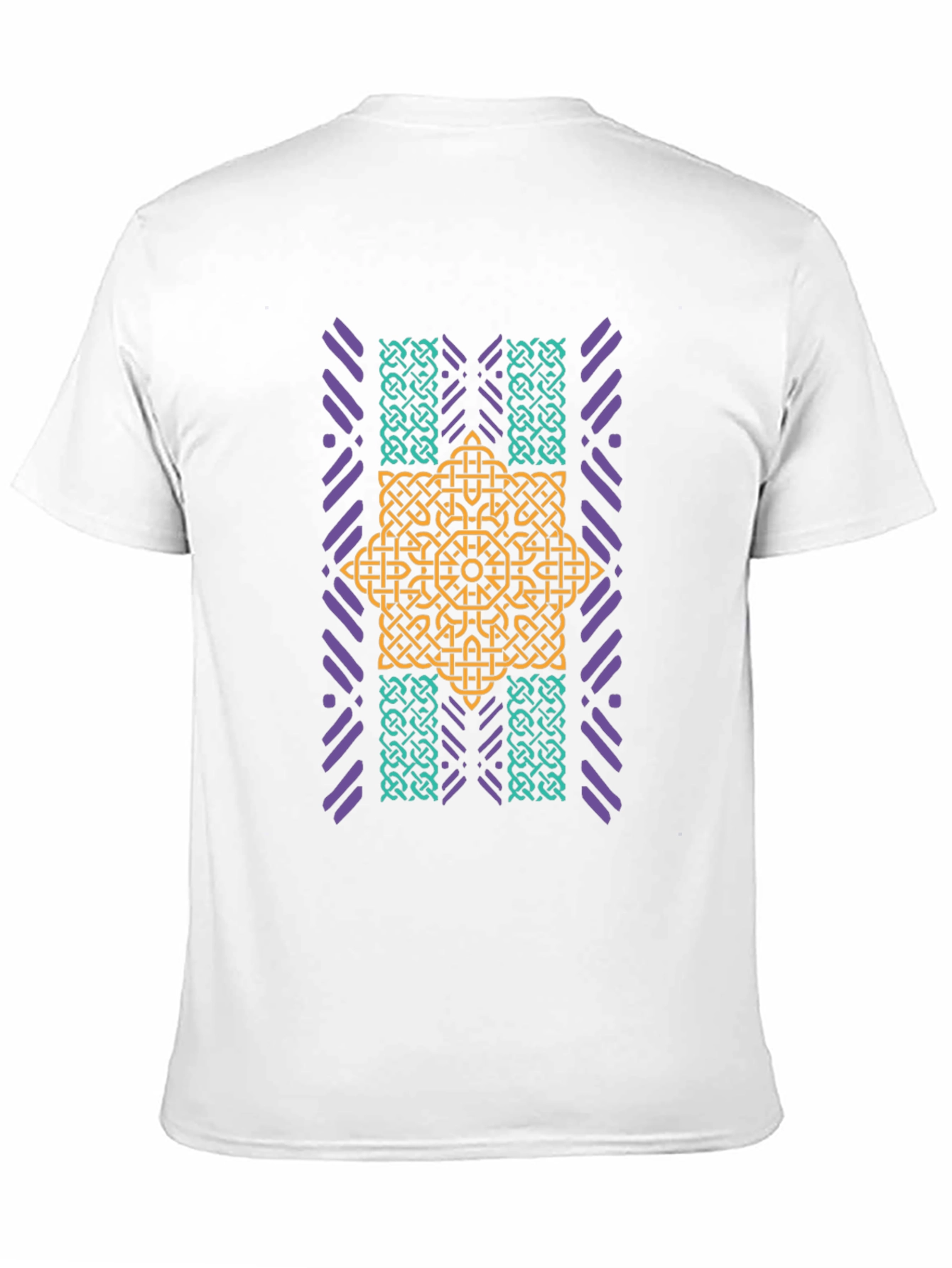 Geometric Celtic Knot Graphic Tee - Black