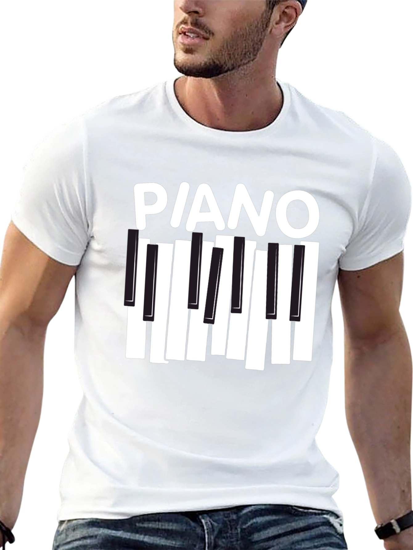 Piano Keys Graphic T-Shirt - Music Lover Tee