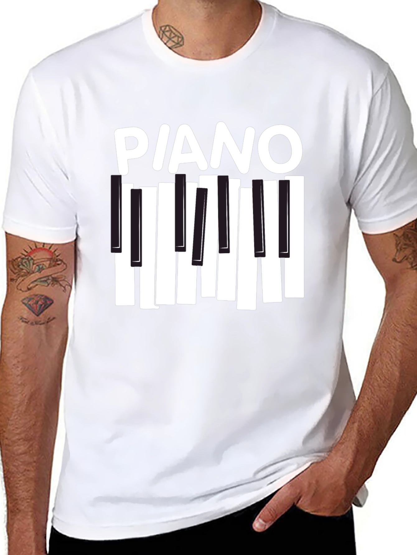 Piano Keys Graphic T-Shirt - Music Lover Tee