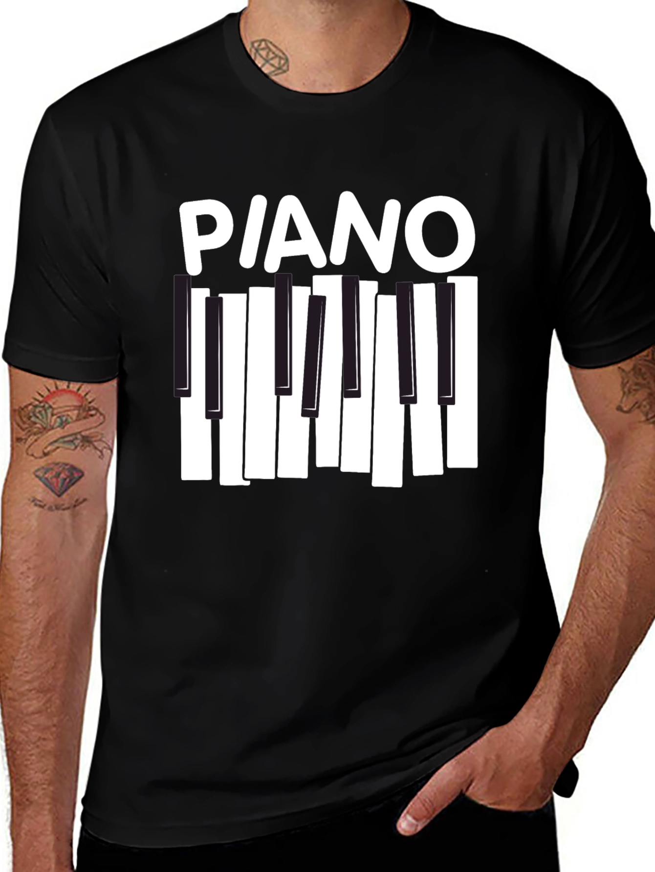 Piano Keys Graphic T-Shirt - Music Lover Tee