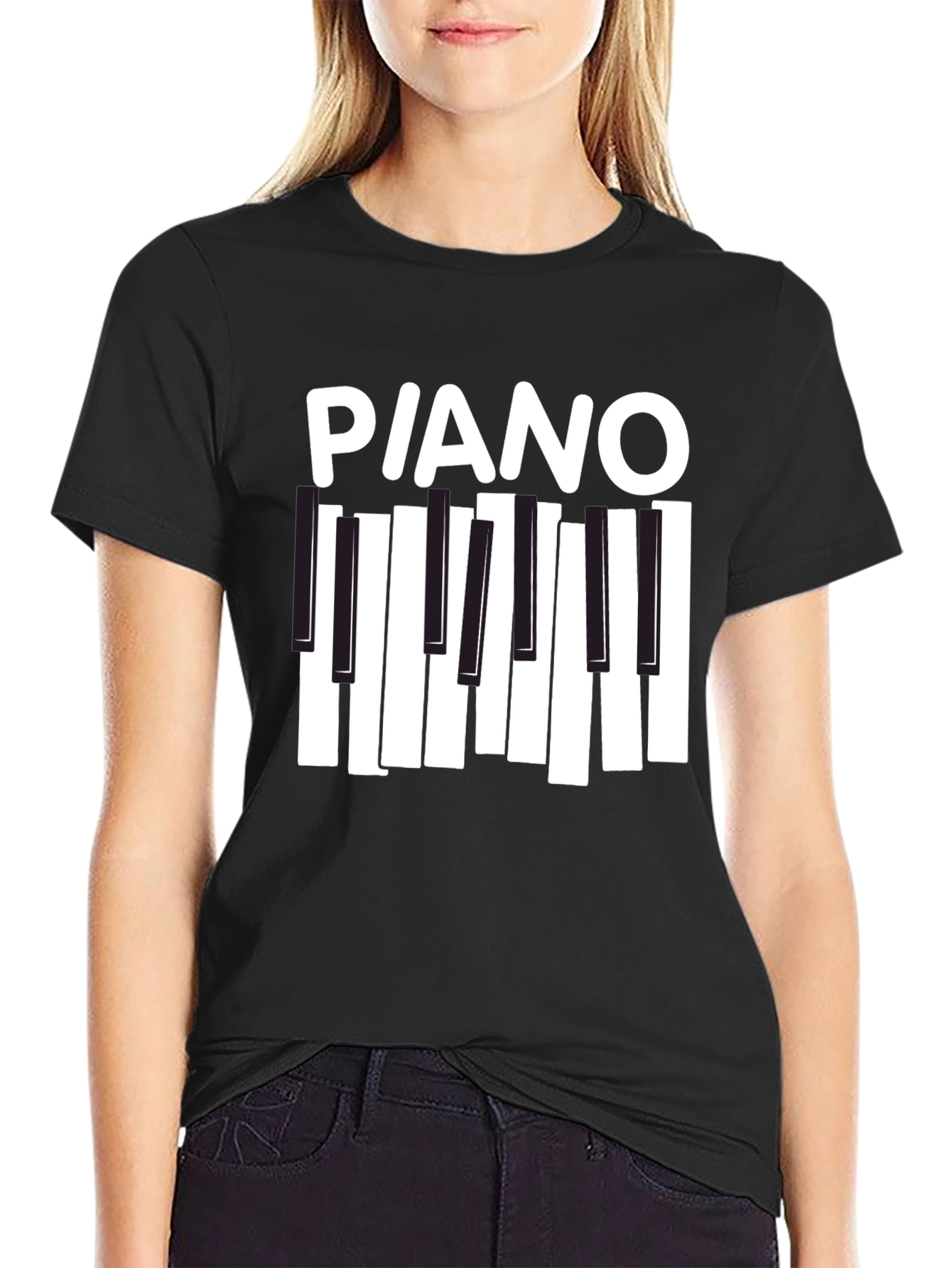 Piano Keys Graphic T-Shirt - Music Lover Tee
