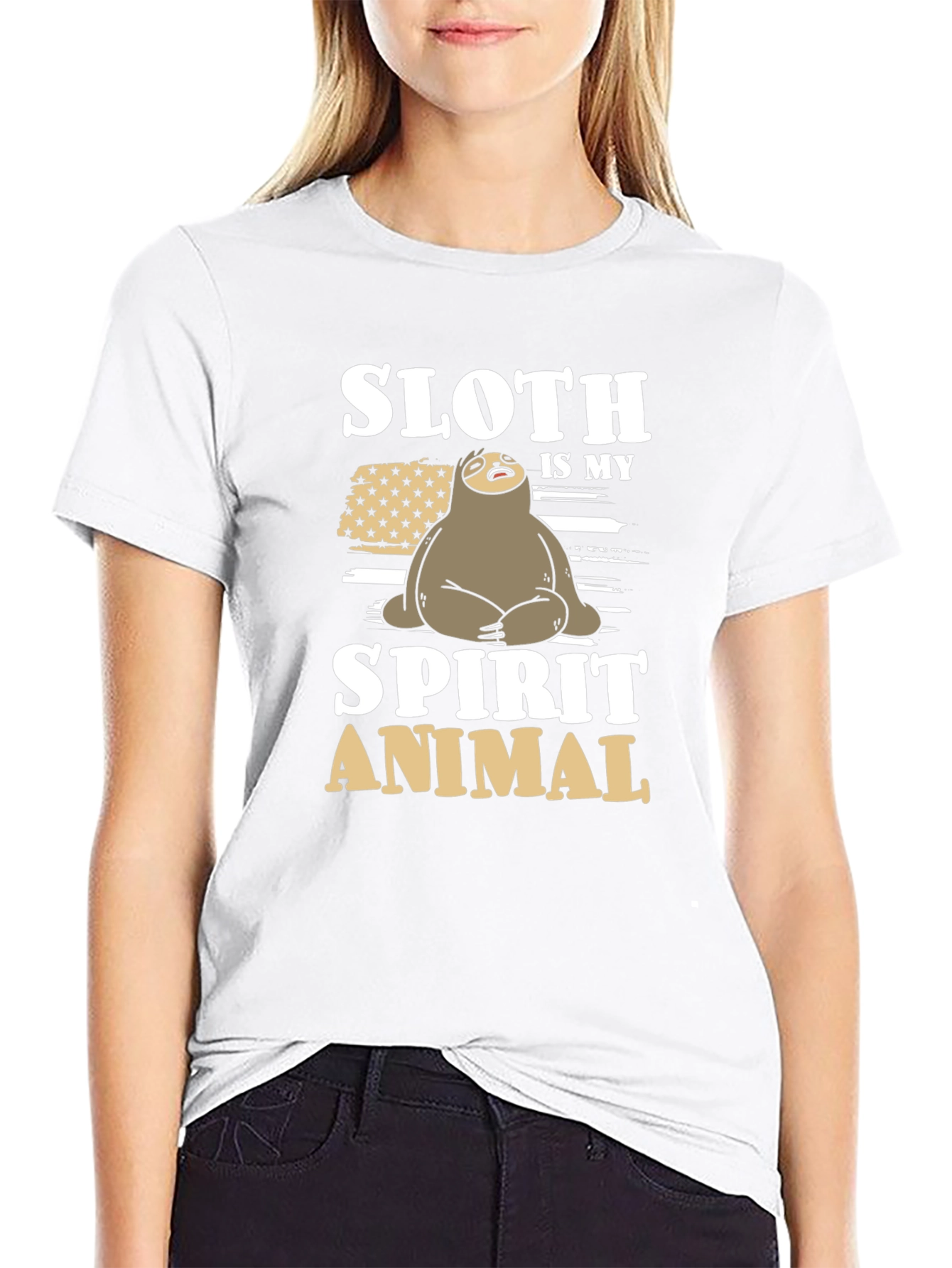 Sloth Spirit Animal Graphic Tee