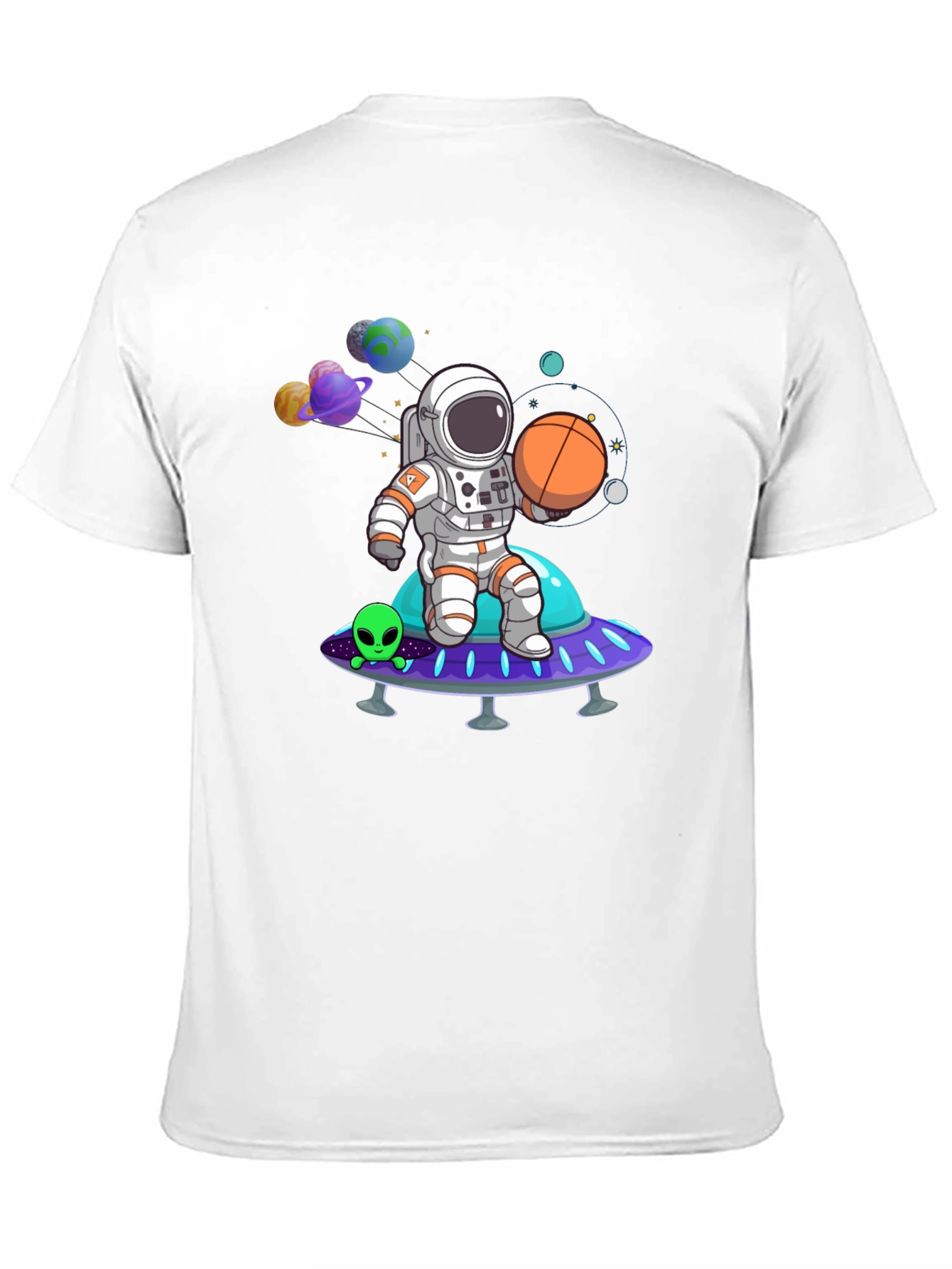 Astronaut on Spaceship Graphic Tee