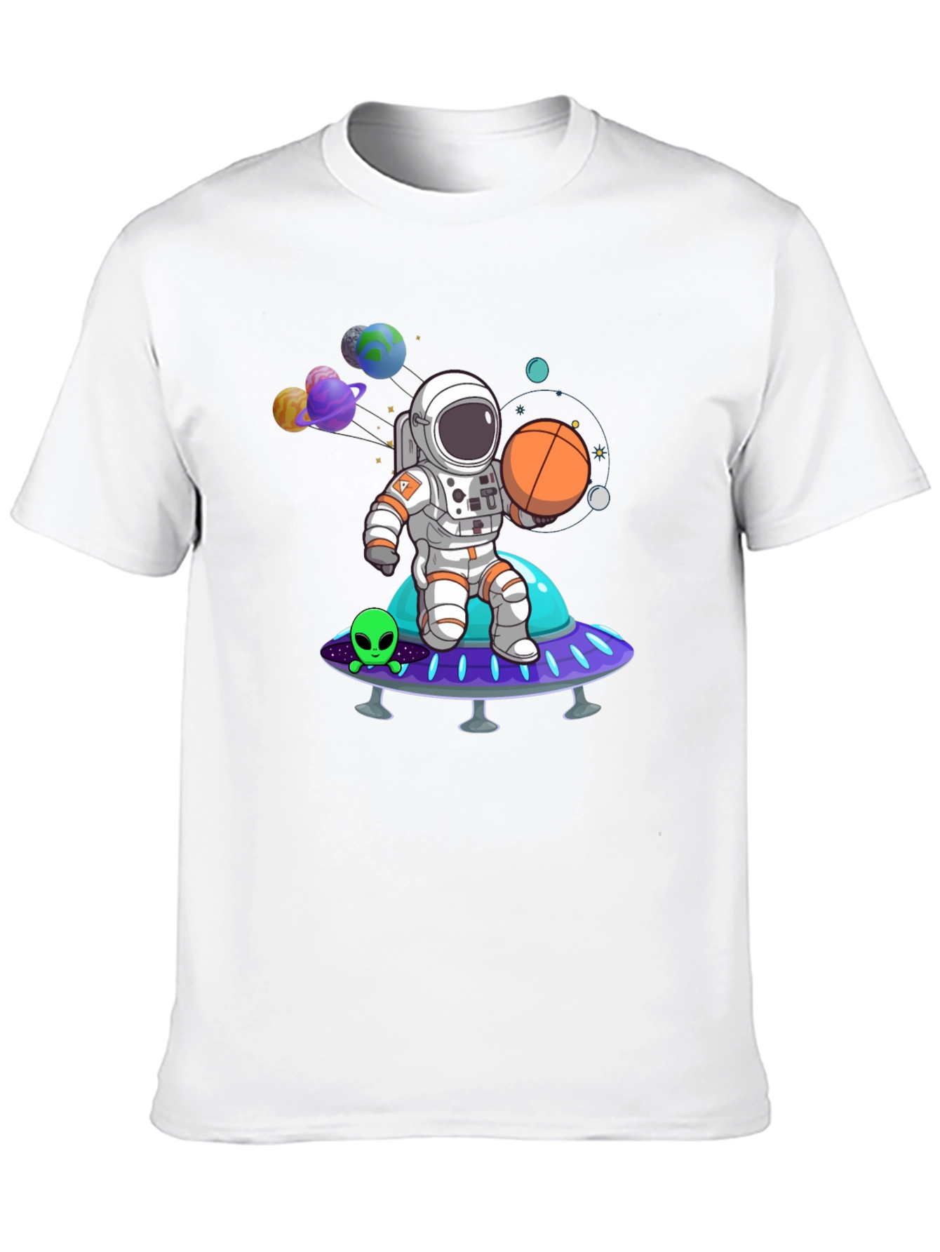 Astronaut on Spaceship Graphic Tee