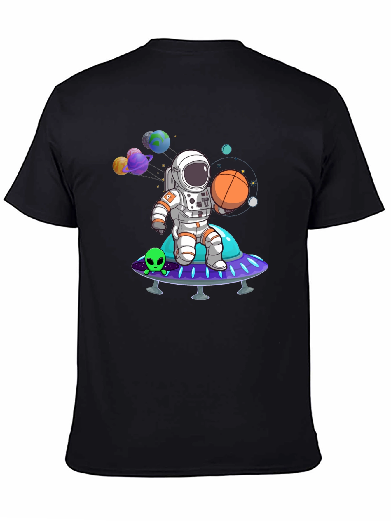 Astronaut on Spaceship Graphic Tee