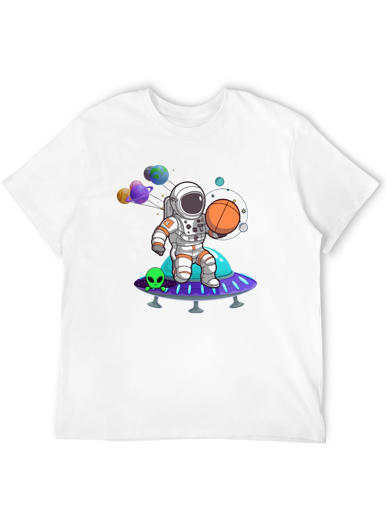 Astronaut on Spaceship Graphic Tee