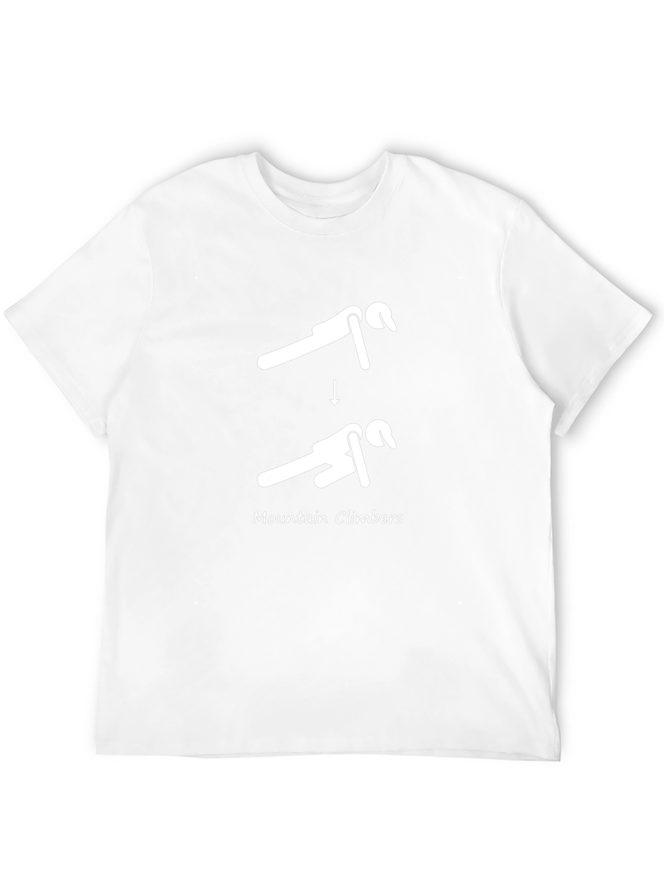 Mountain Climbers Exercise Black T-Shirt