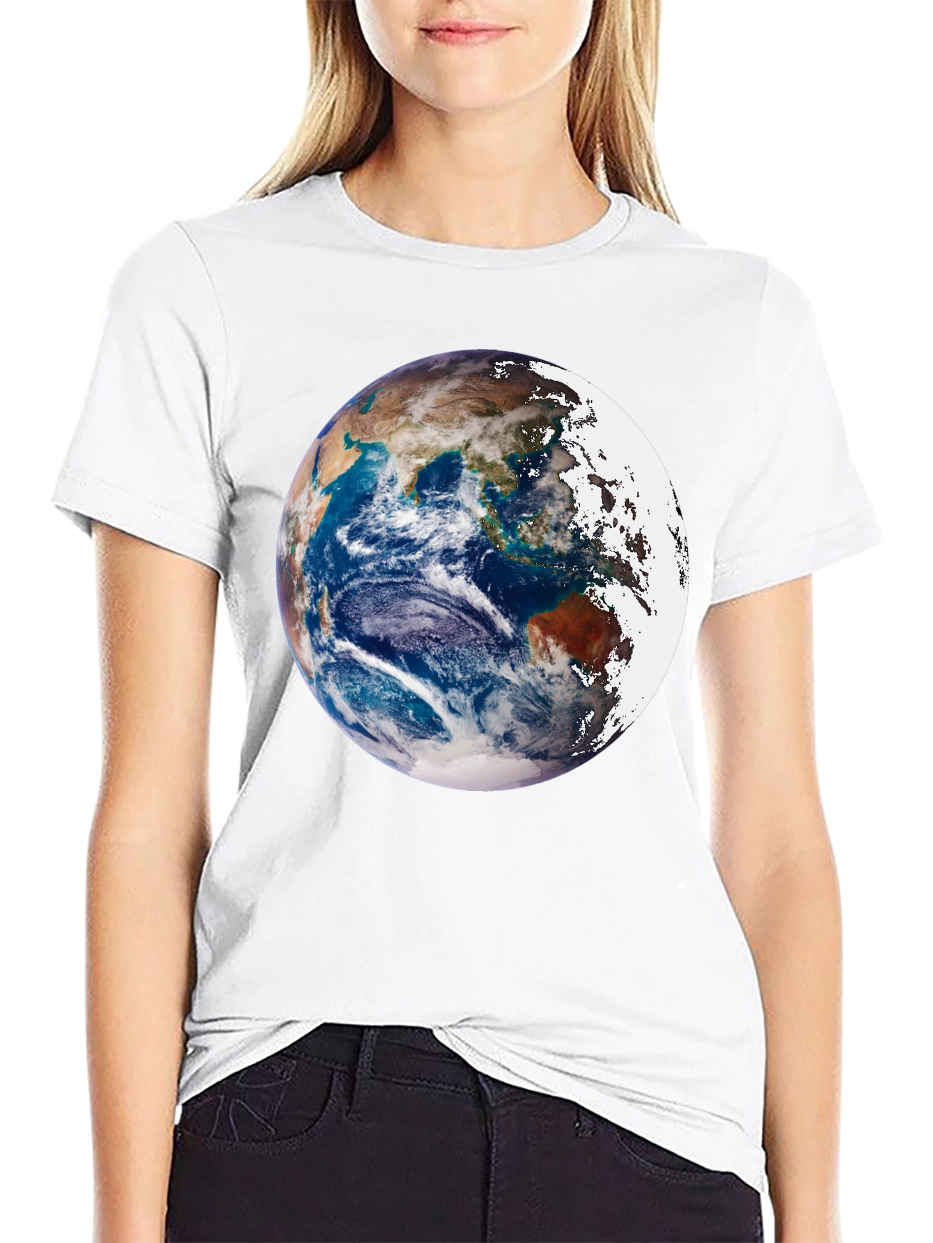 Earth Graphic Black Tee - Global Awareness