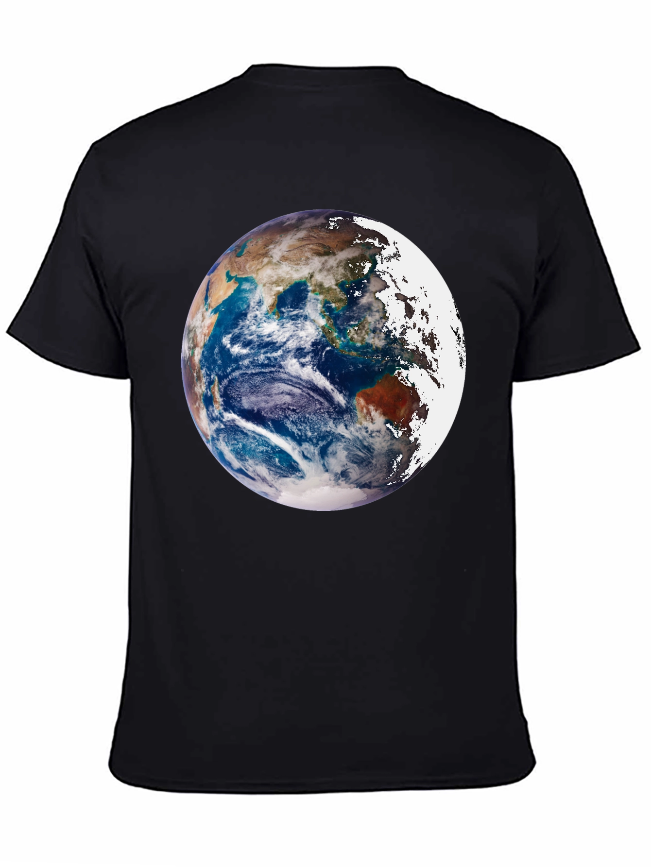 Earth Graphic Black Tee - Global Awareness