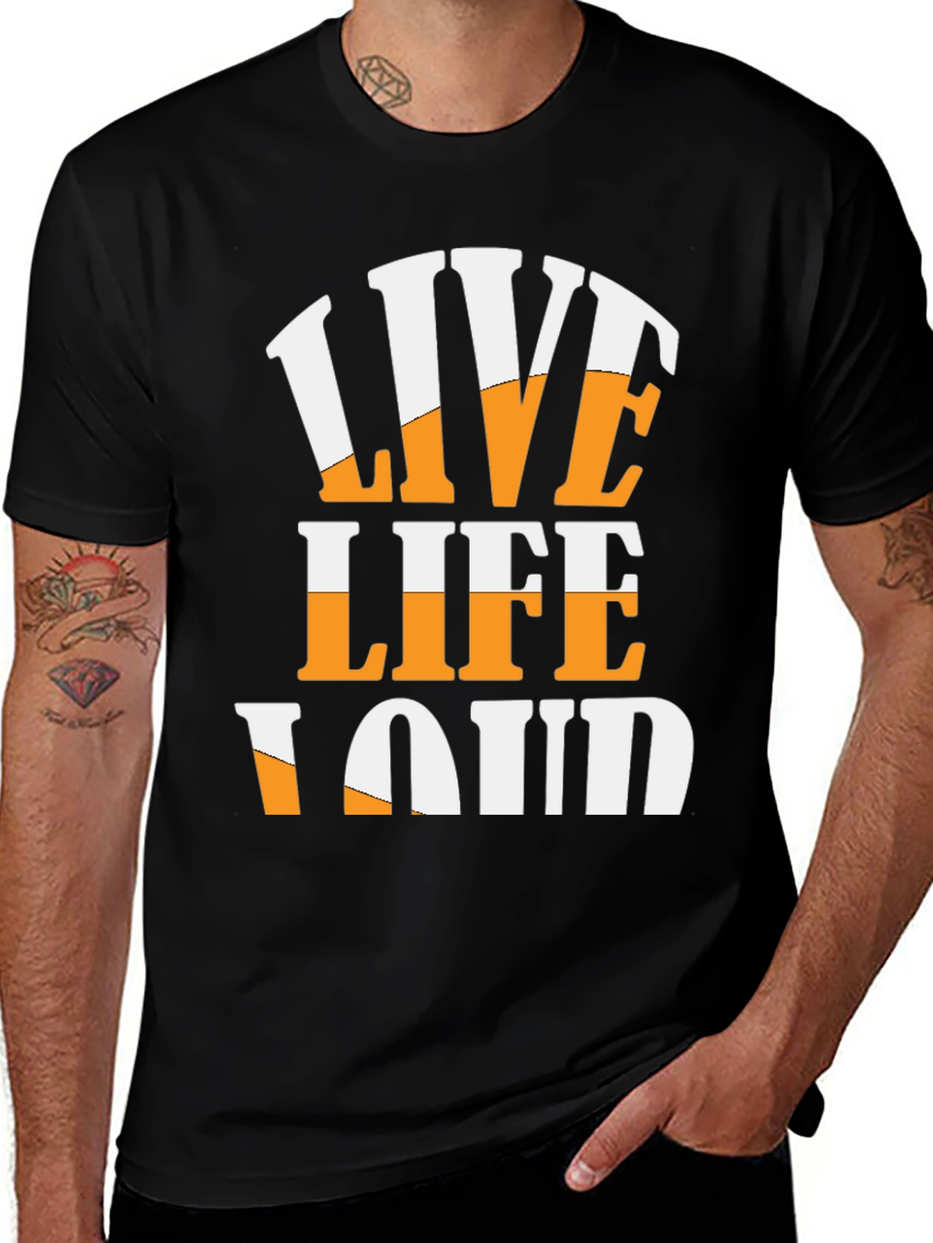 Live Life Loud Graphic T-Shirt