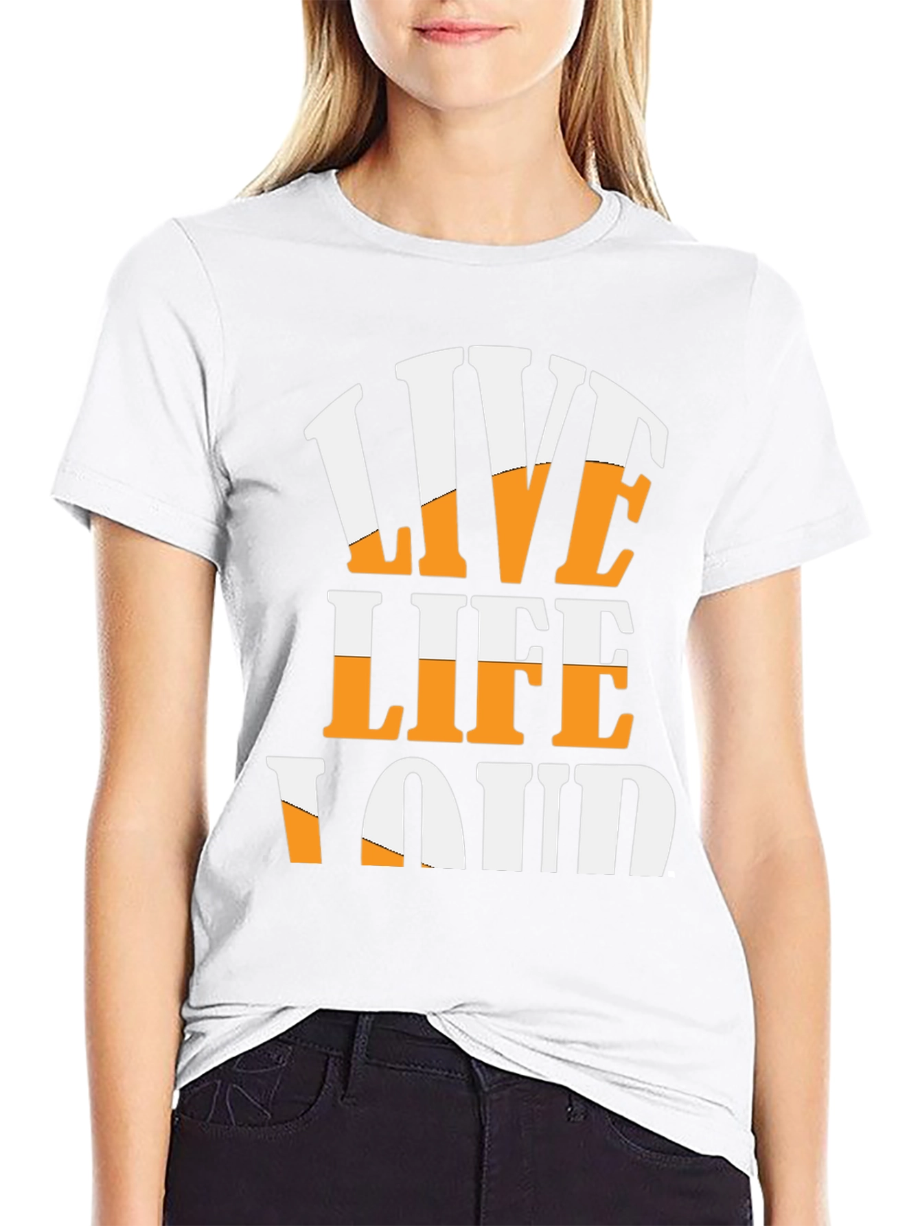 Live Life Loud Graphic T-Shirt