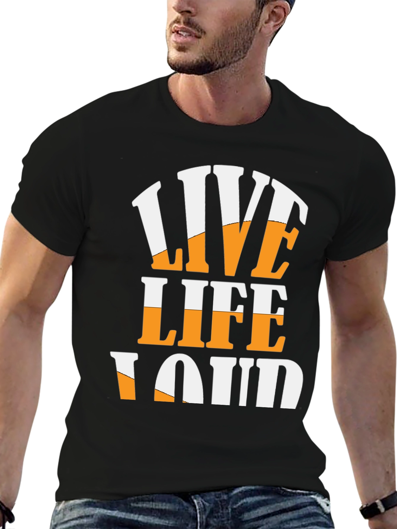 Live Life Loud Graphic T-Shirt