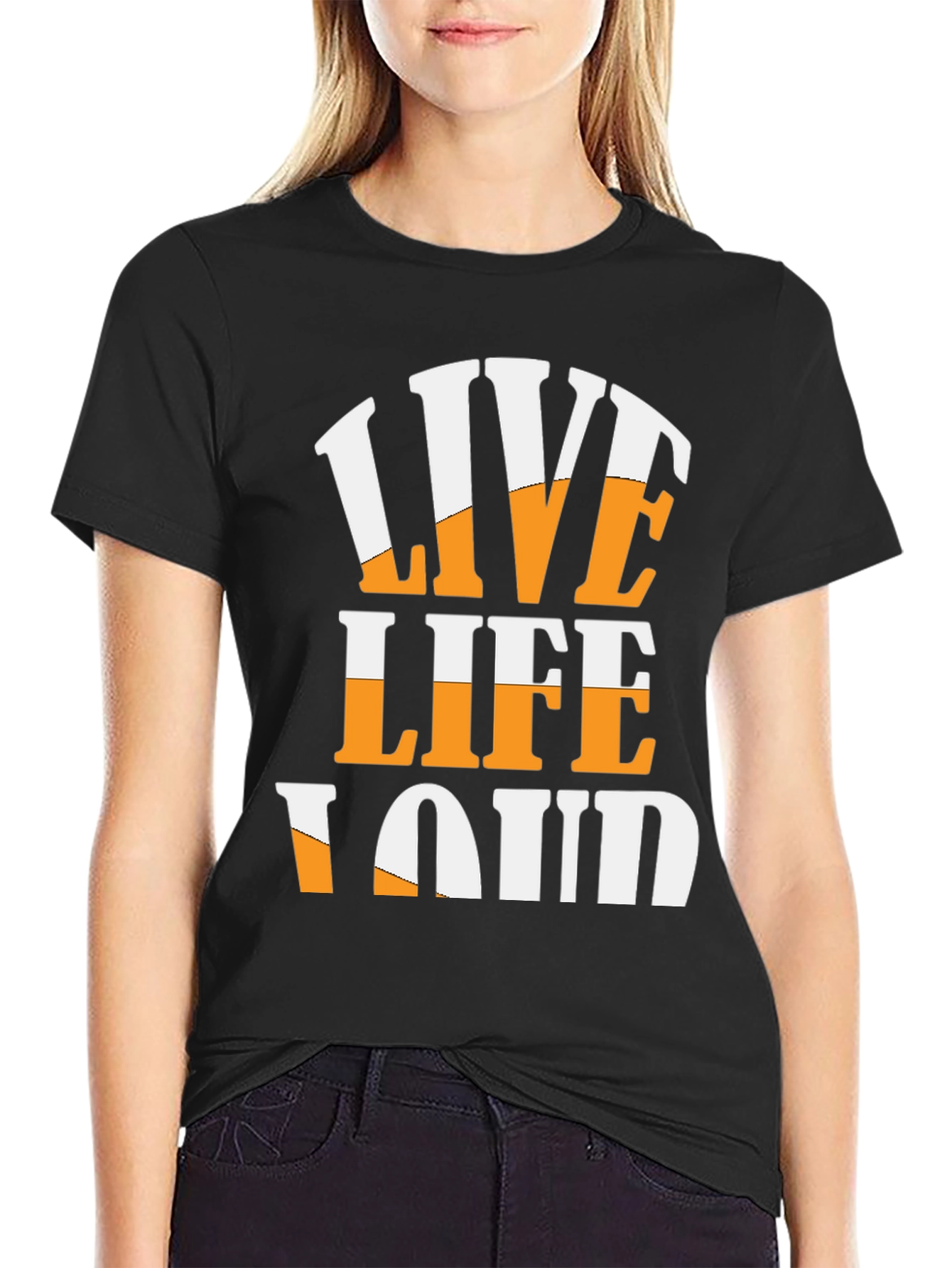 Live Life Loud Graphic T-Shirt
