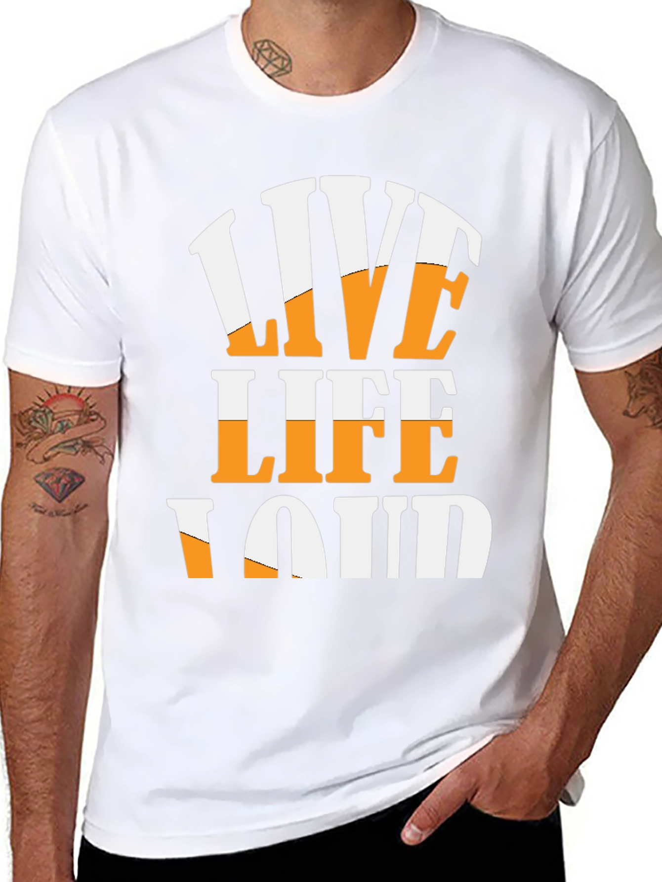 Live Life Loud Graphic T-Shirt
