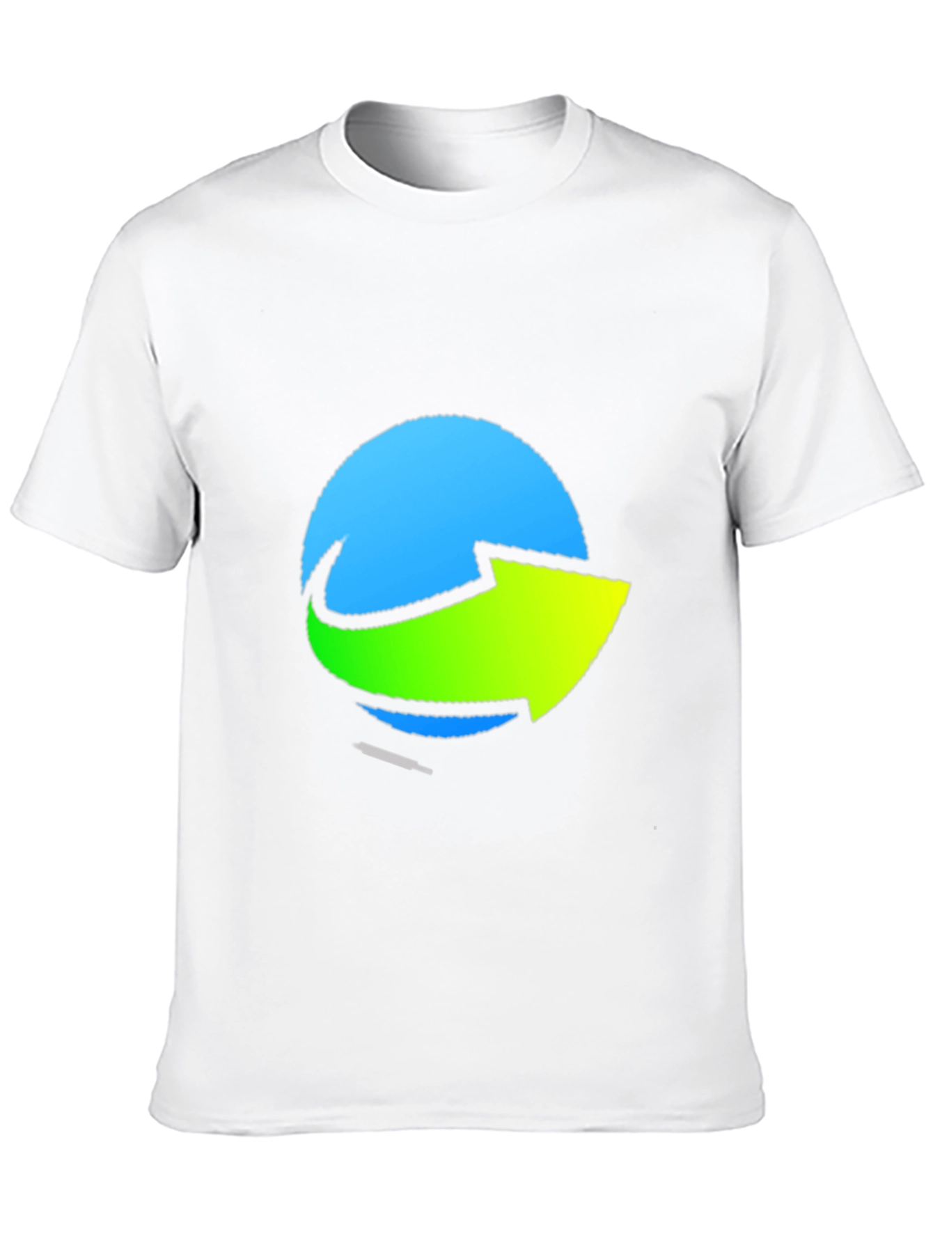 Stylish Graphic Tee - Blue & Green Arrow Design
