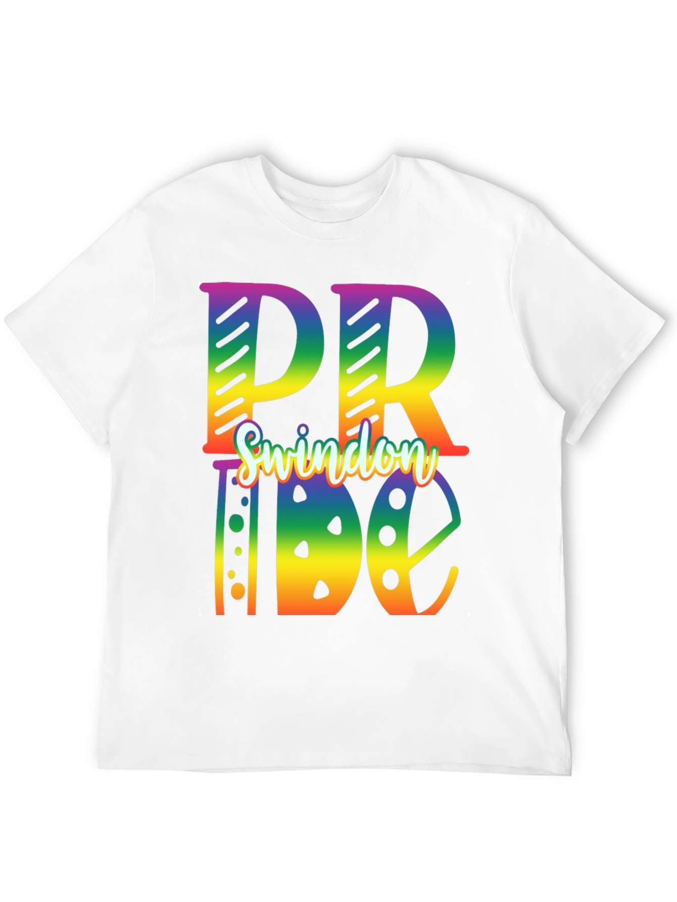 Swindon Pride T-Shirt - Rainbow Design