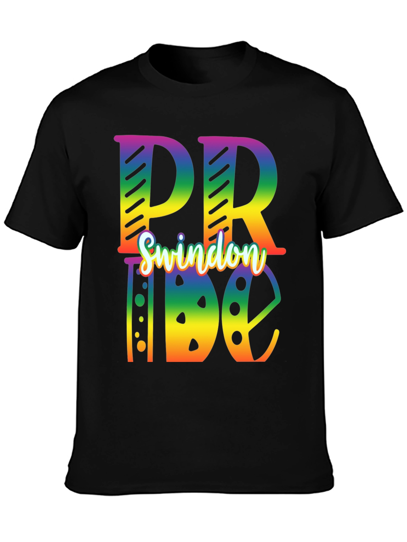 Swindon Pride T-Shirt - Rainbow Design