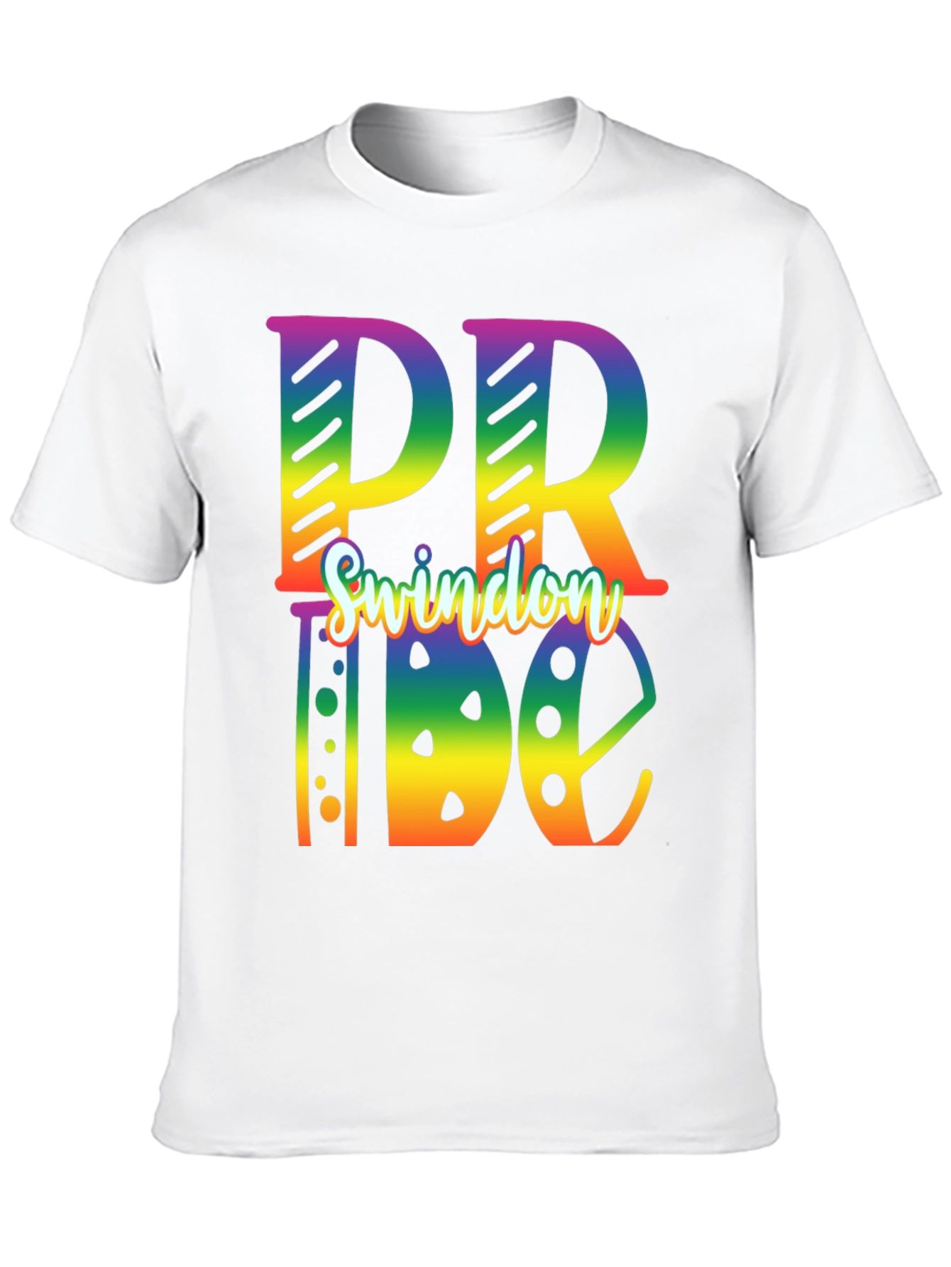 Swindon Pride T-Shirt - Rainbow Design