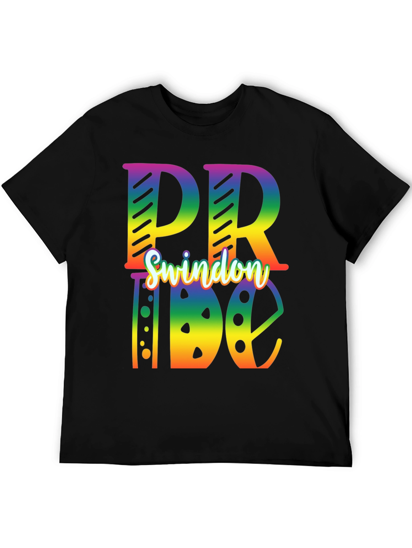 Swindon Pride T-Shirt - Rainbow Design