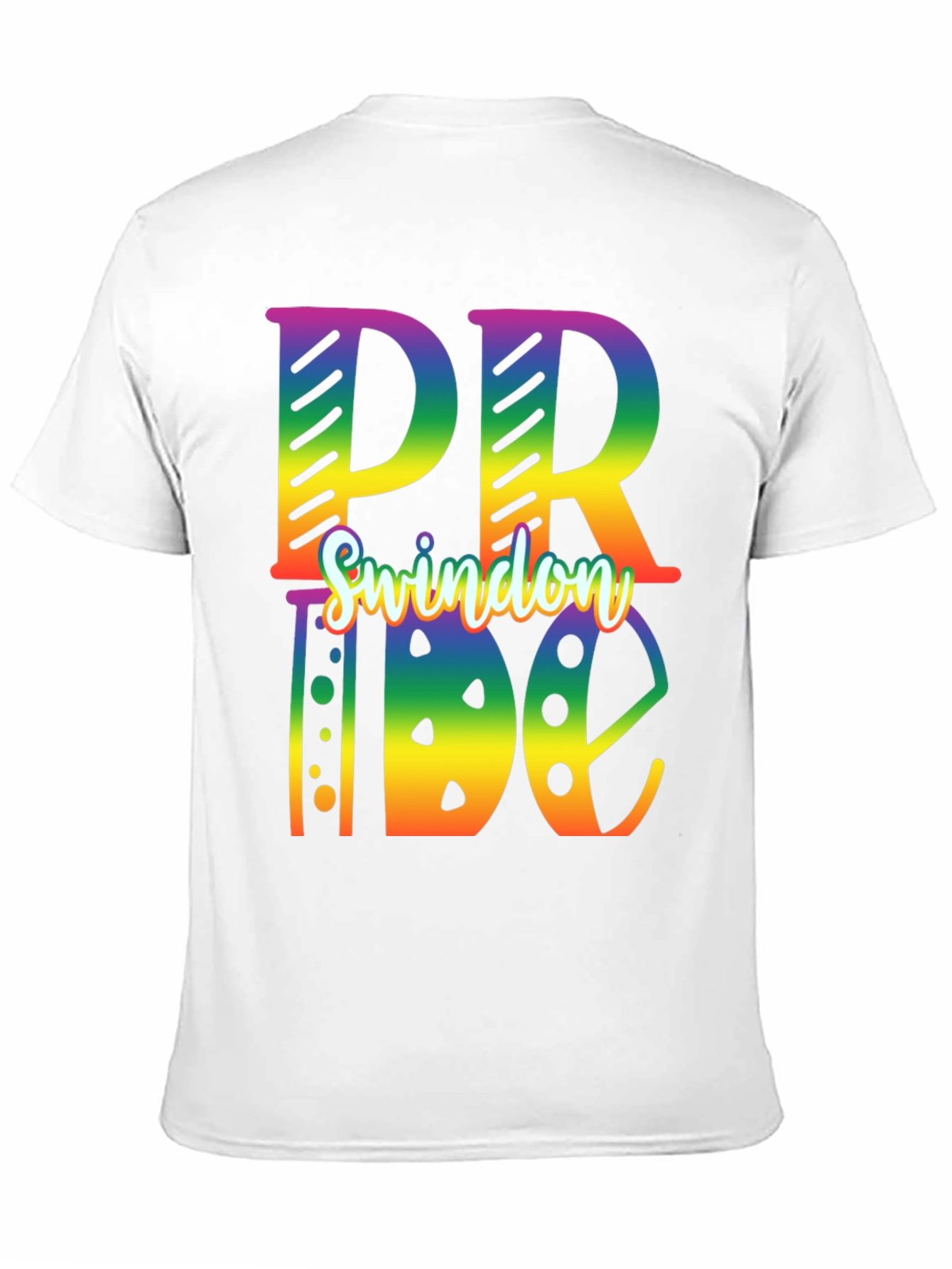 Swindon Pride T-Shirt - Rainbow Design