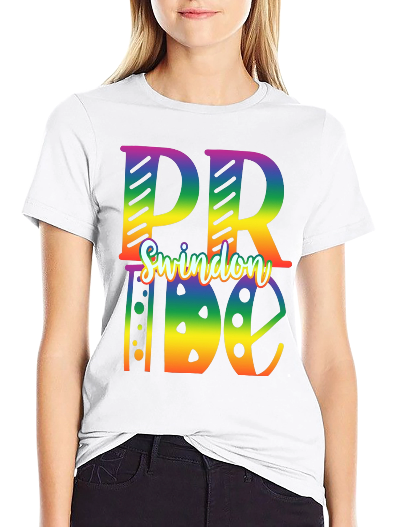 Swindon Pride T-Shirt - Rainbow Design