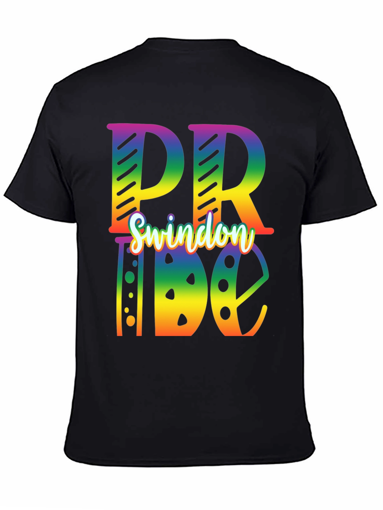 Swindon Pride T-Shirt - Rainbow Design