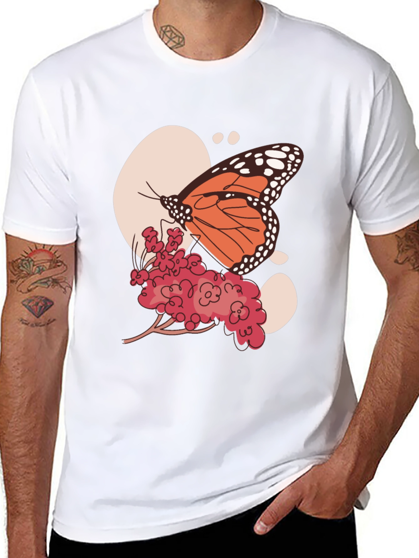 Butterfly Graphic Tee - Nature Inspired Print