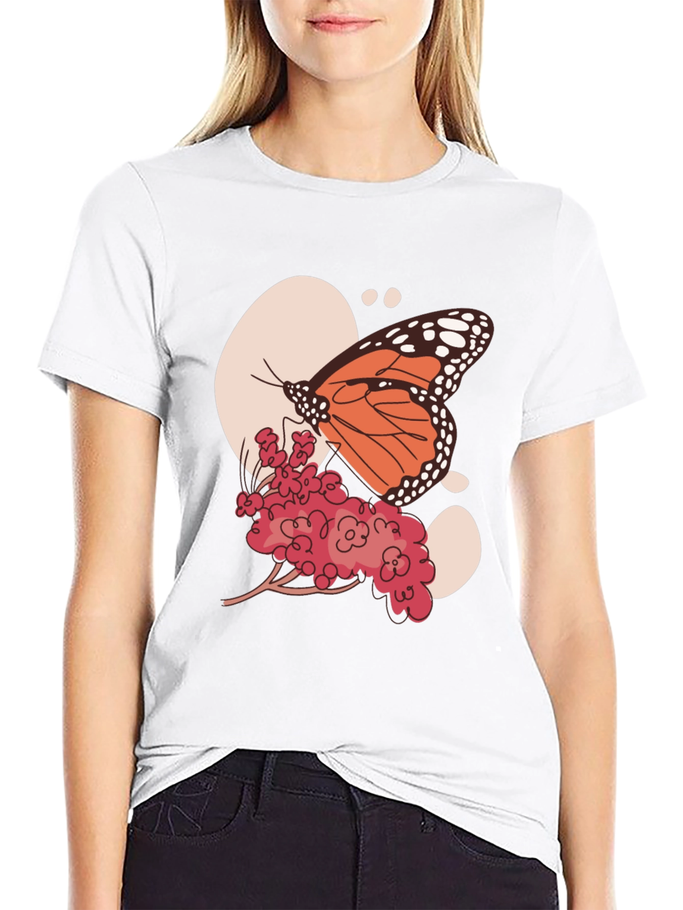 Butterfly Graphic Tee - Nature Inspired Print