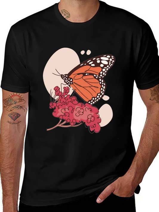 Butterfly Graphic Tee - Nature Inspired Print