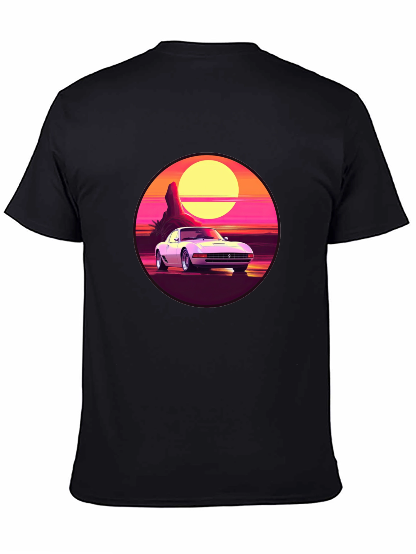 Retro Car Graphic Tee - Sunset Vibes