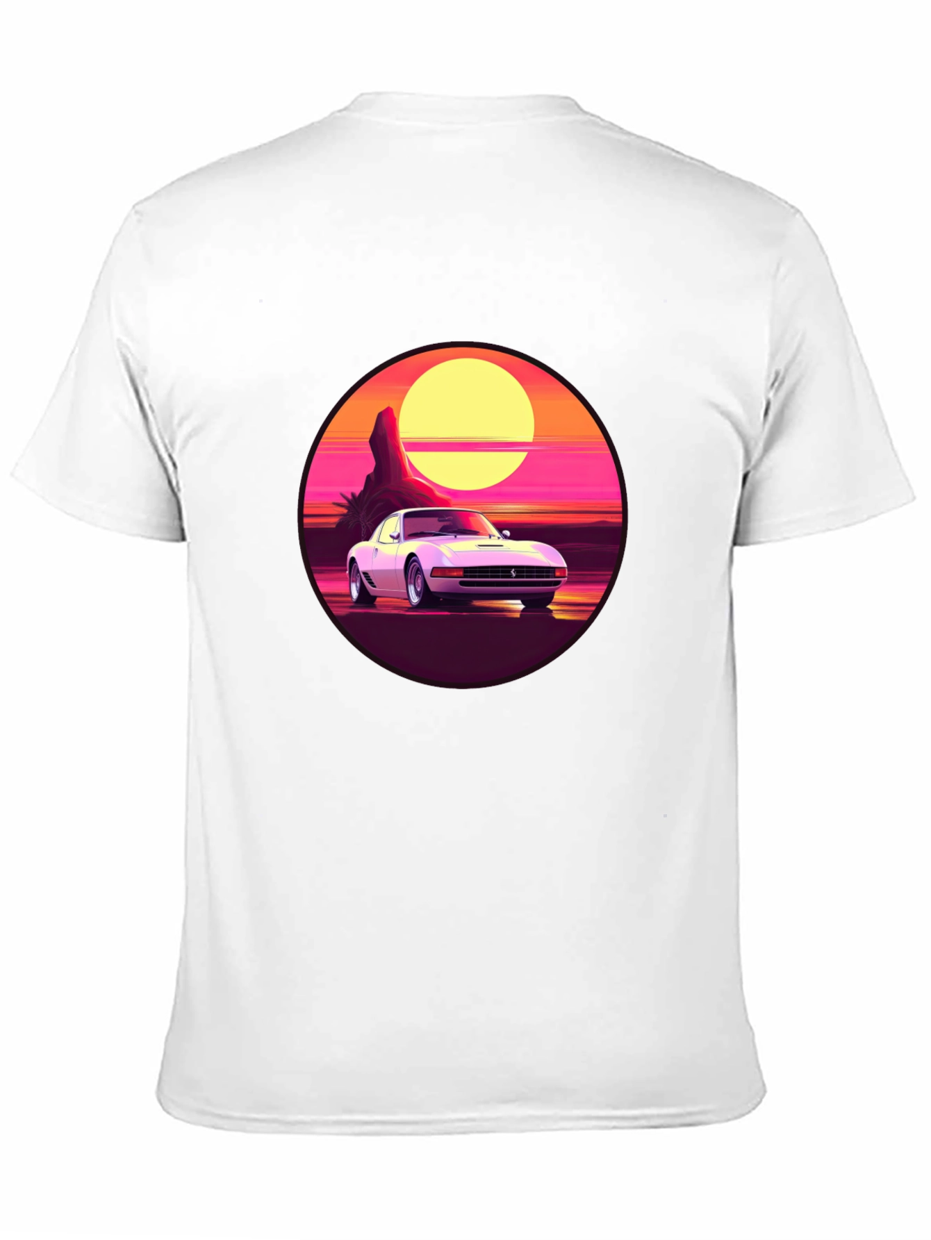 Retro Car Graphic Tee - Sunset Vibes