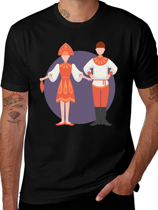 Ethnic Folk Dance Graphic T-Shirt