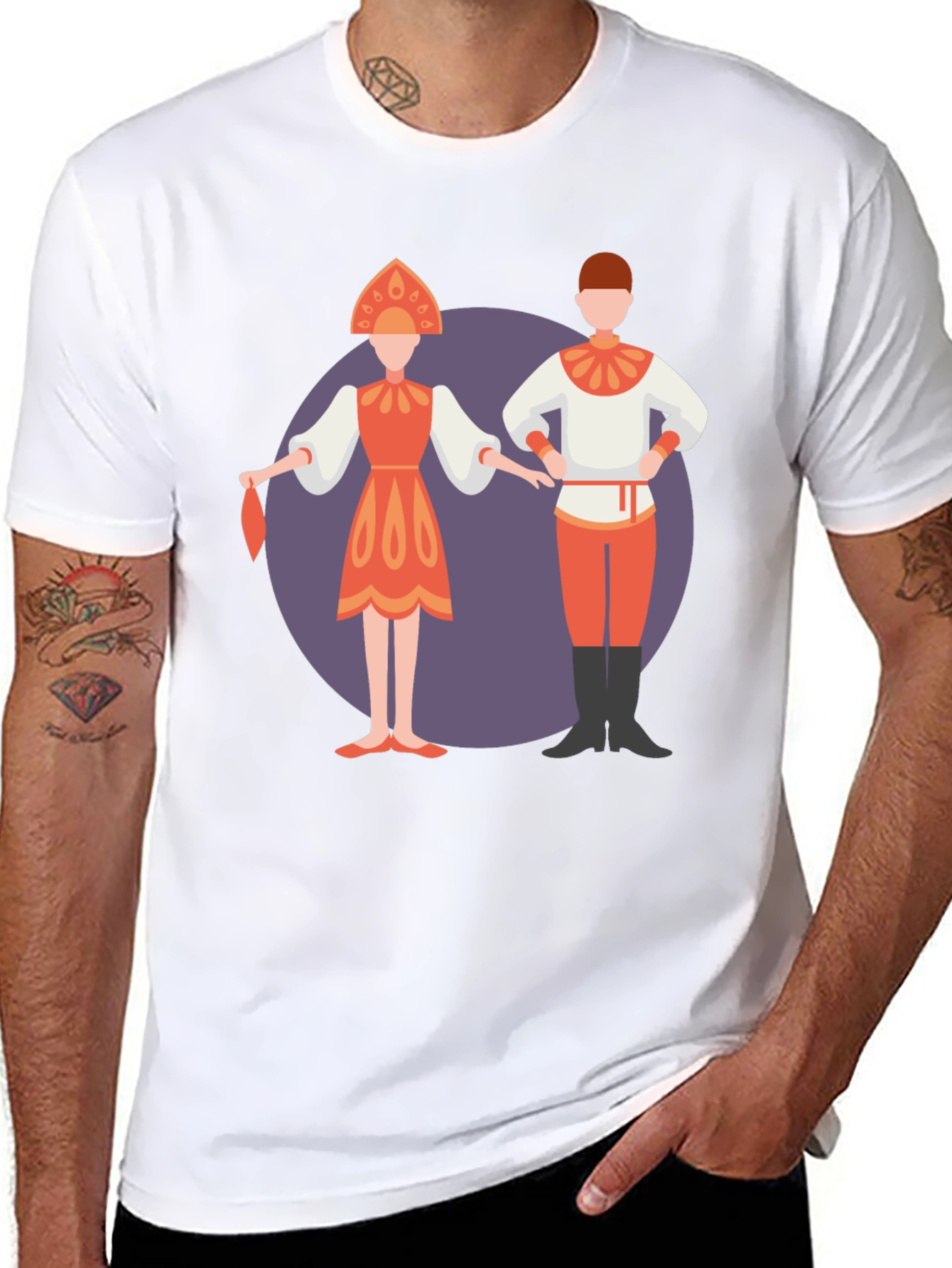 Ethnic Folk Dance Graphic T-Shirt