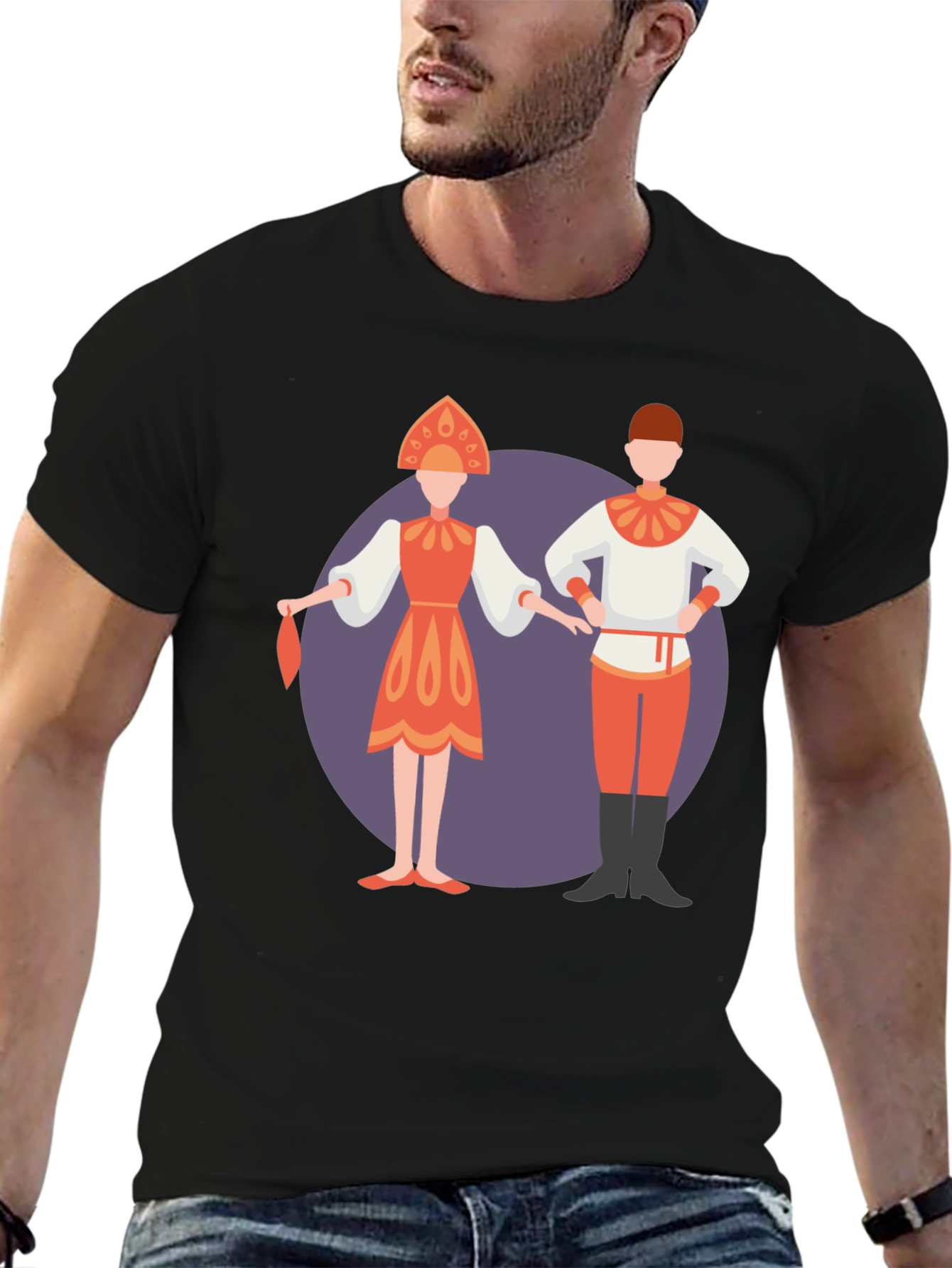 Ethnic Folk Dance Graphic T-Shirt
