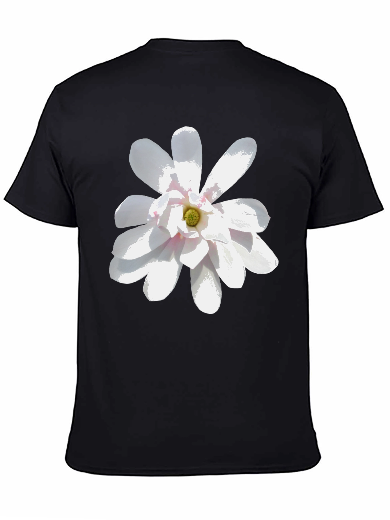 Floral Graphic Tee - Stylish Black T-Shirt