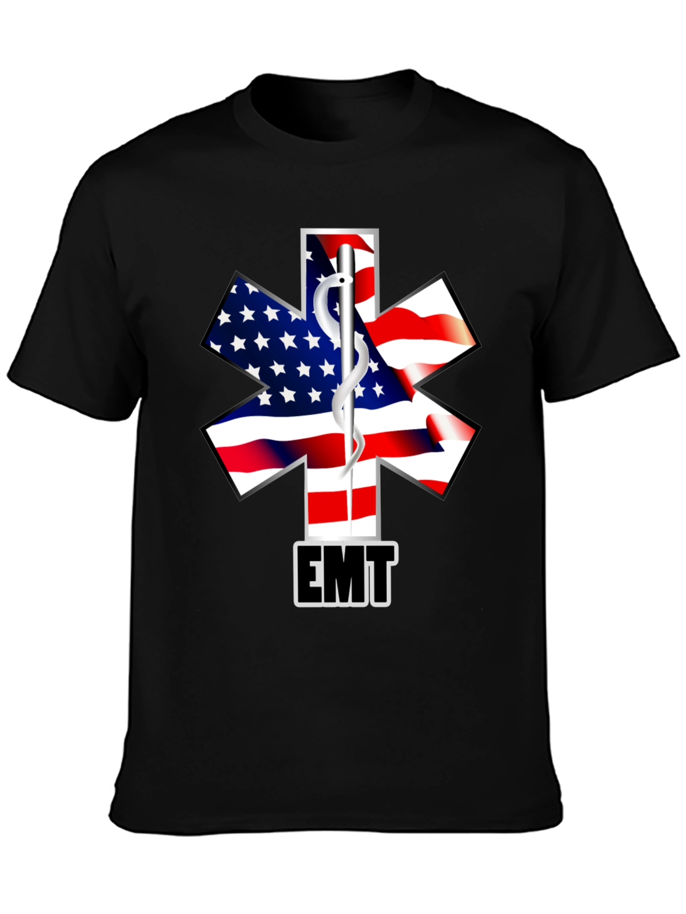 EMT American Flag Star T-Shirt