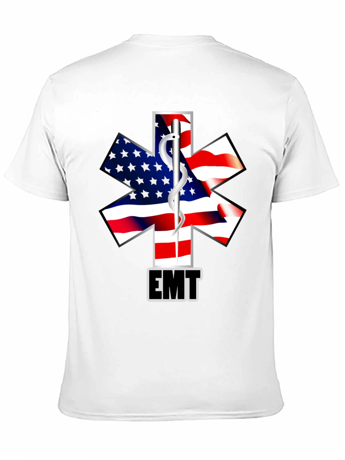 EMT American Flag Star T-Shirt