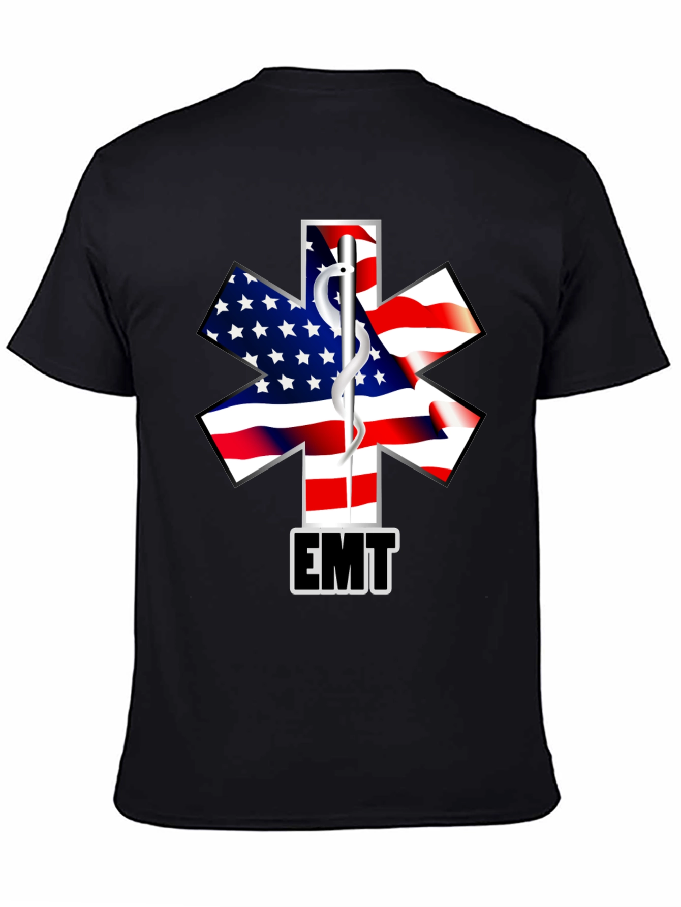 EMT American Flag Star T-Shirt